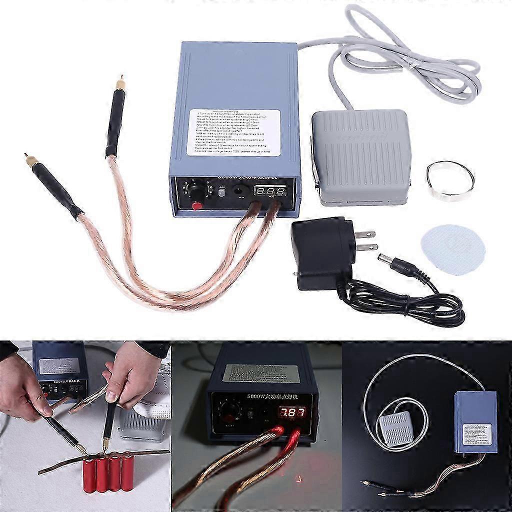 5000w Portable Rechargeable 18650 Spot Welder Machine with Foot Switch Durable