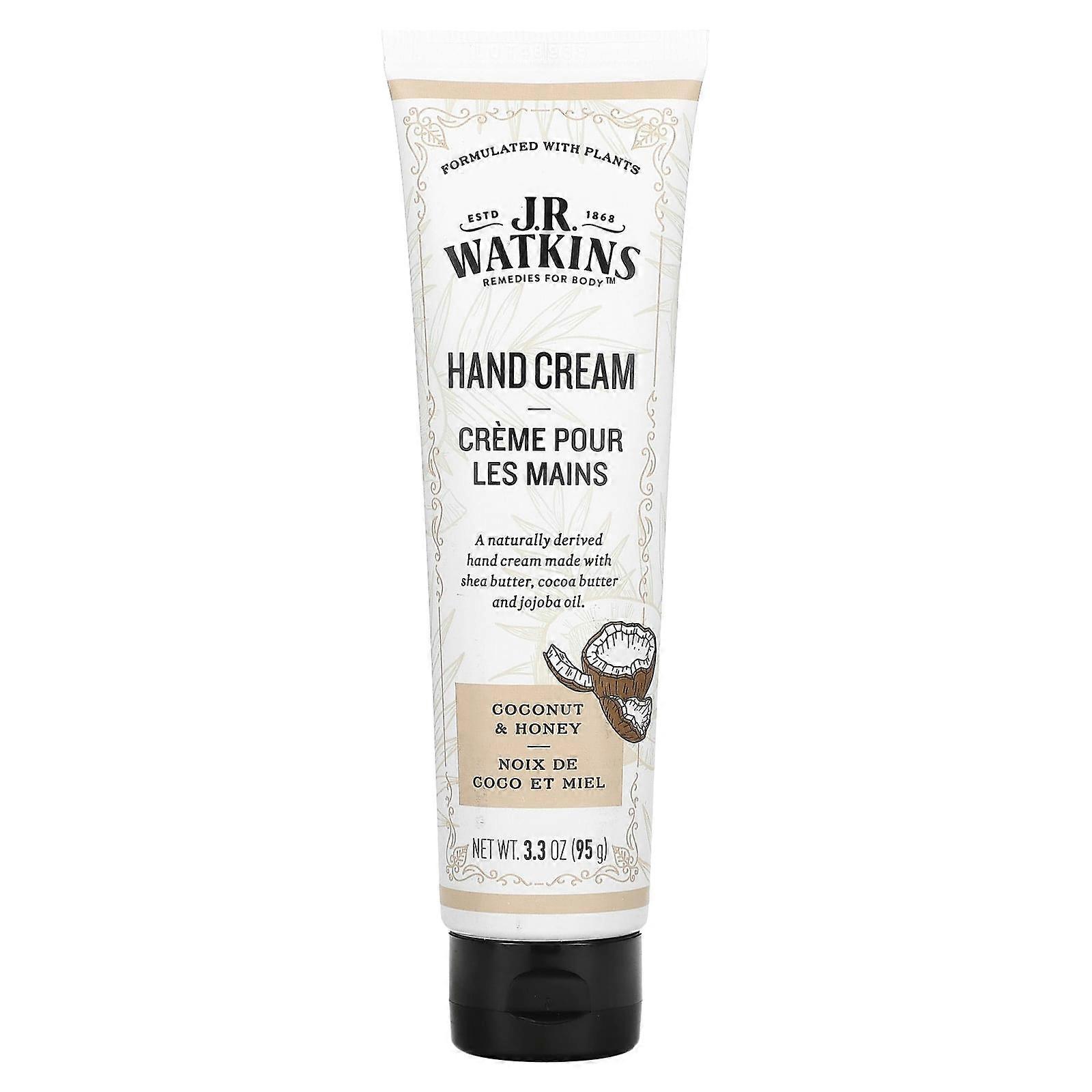 Hand Cream, Coconut & Honey, 3.3 oz (95 g)