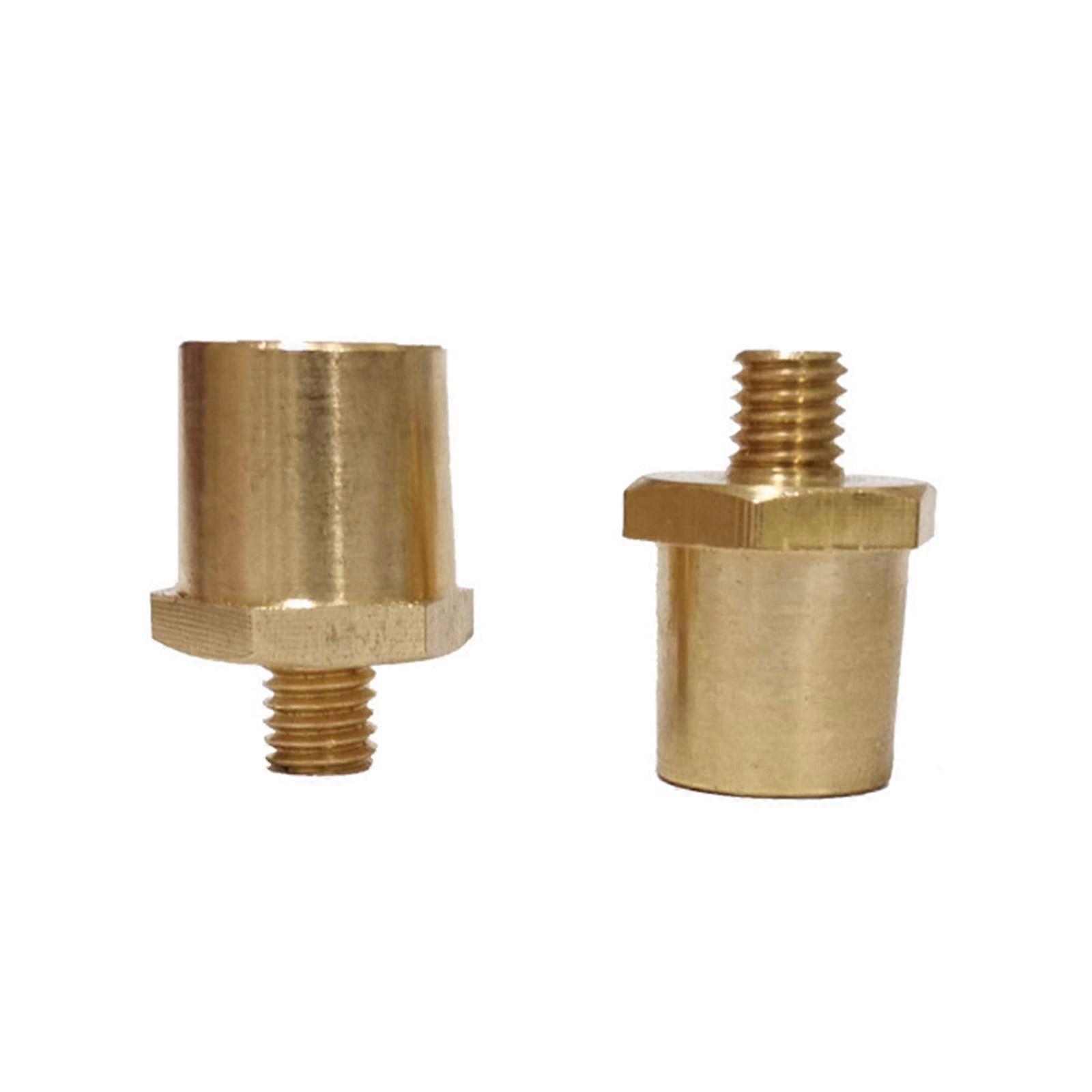 HOTYA 2Pcs Brass Side Post Terminal M8(5/16") Threads Stud Battery Post Connector