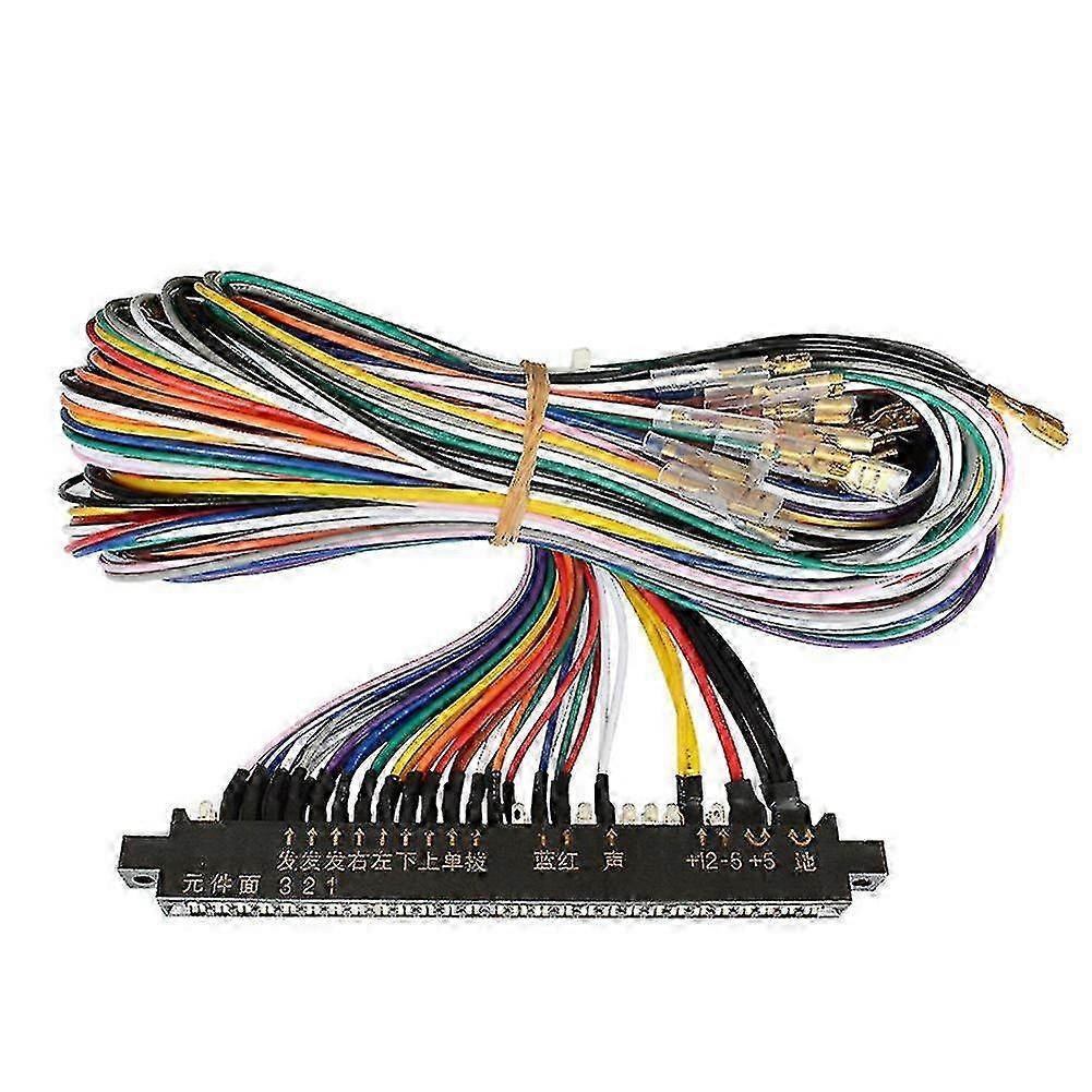 2025 Jamma Harness Cabinet Wire with 5, 6 Action Button Wires/Jamma 28 Pin with 5,6 Buttons Wires for Ar
