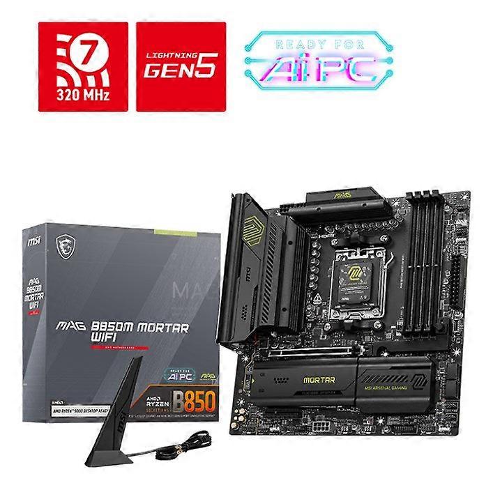 MSI MAG B850M Mortar Wifi -emolevy, AMD B850, Socket AM5, Micro ATX