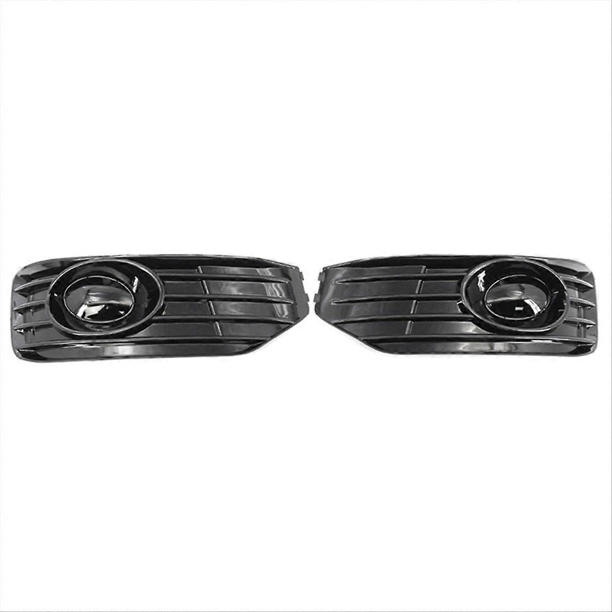 1 Pair Front Bumper Fog Light Cover Grill for Transporter T5 T5.1 2010-2015 No Hole