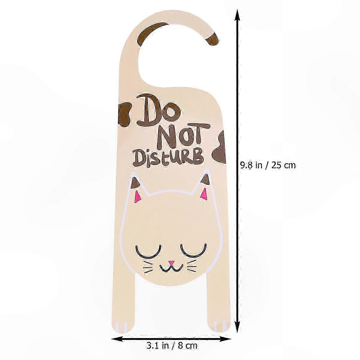 Light Yellow Do Not Disturb Sign for Hotels, Clubs, and Cafes with Warning Feature, 1 Piece