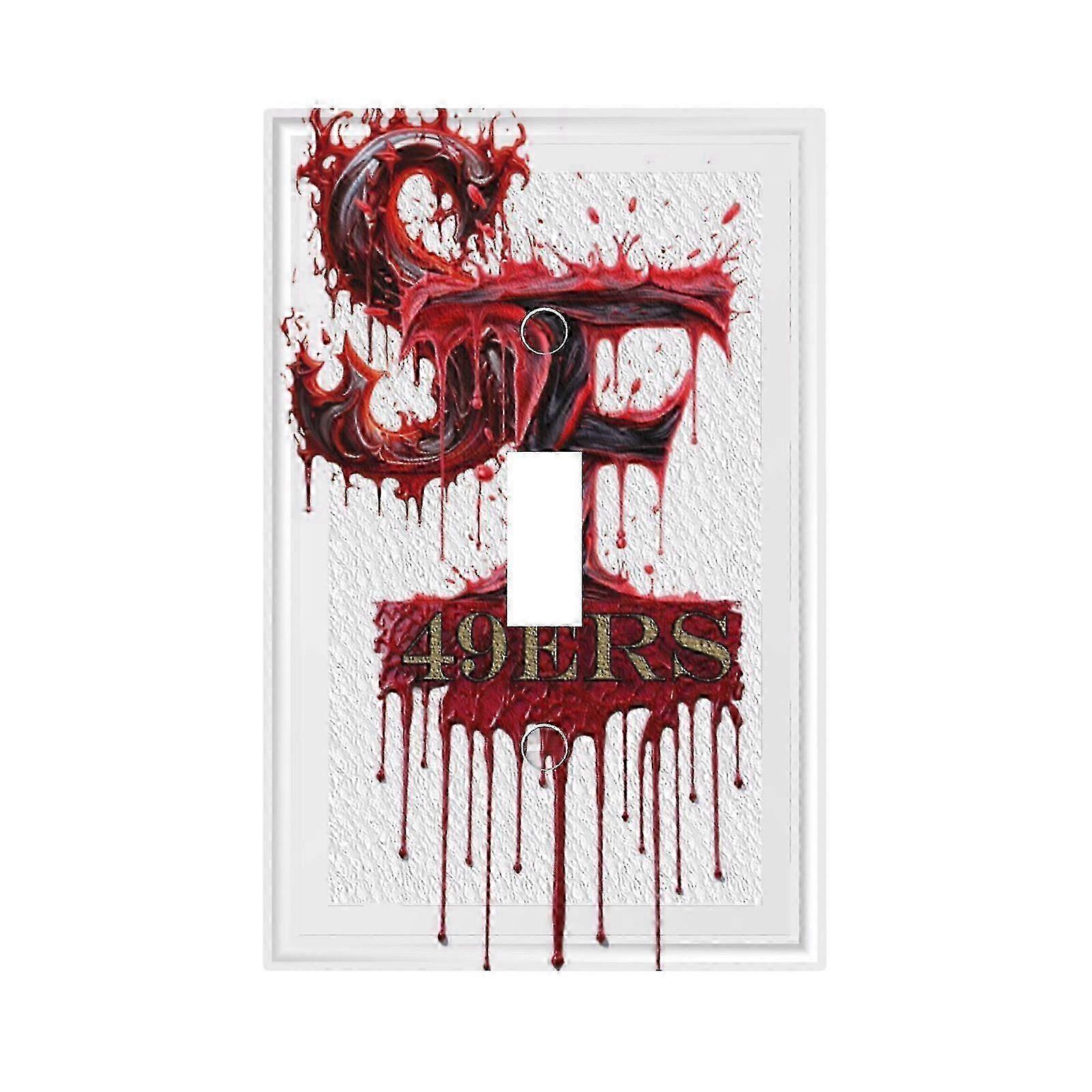 SF 49erss Switching Lights Single Leather Roman Frame Switch Panel Wall Panel Single Double/Pull Light Switch