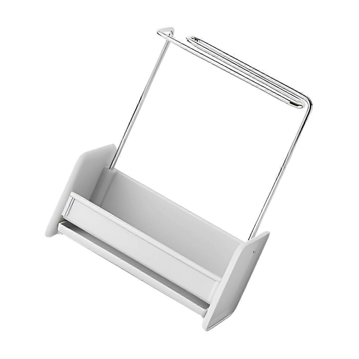 Kitchen Sink Sponge Holder With Removable Tray MultiUse Drying Rack PP And Stainless Steel Corner Storage Grey