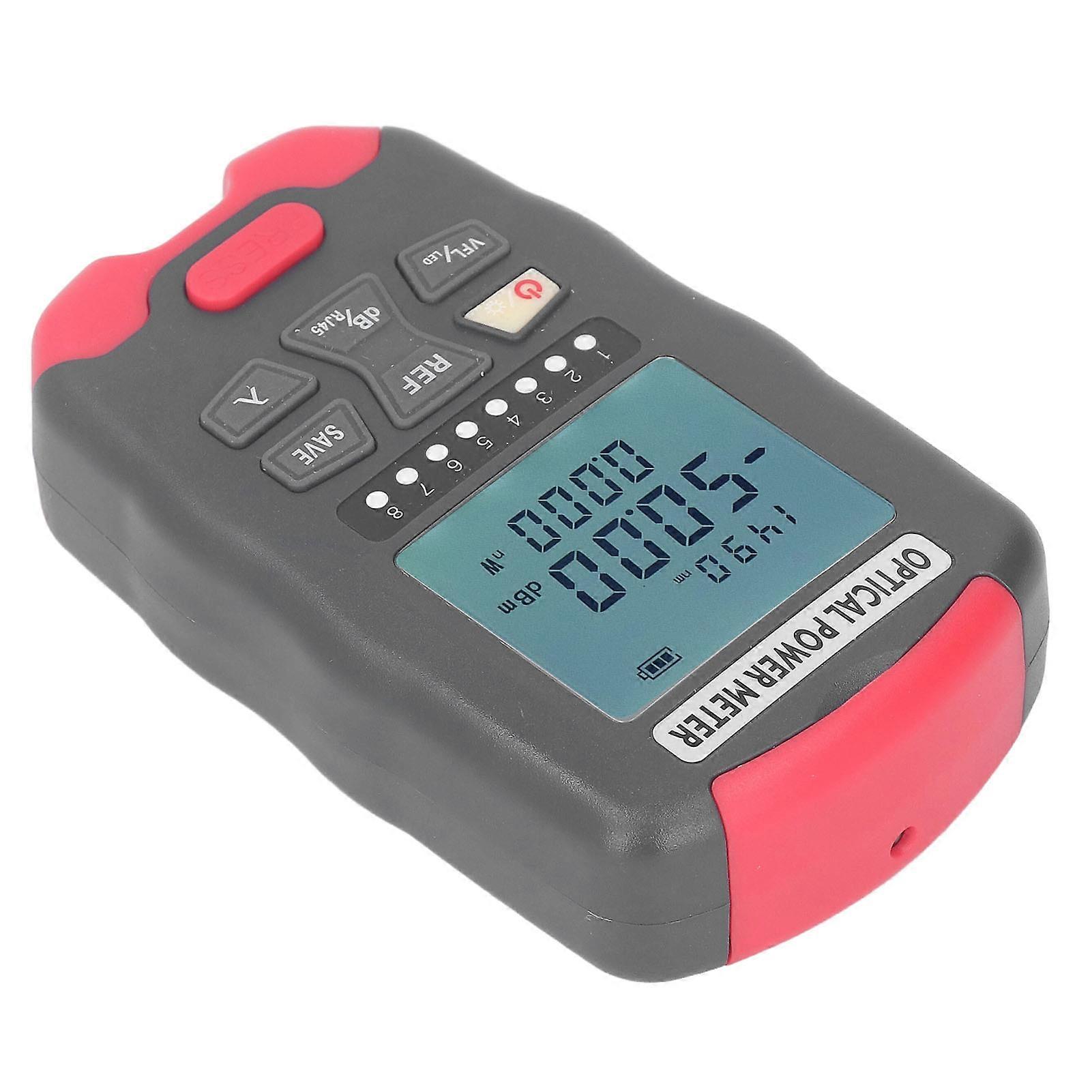 Optical Fiber Power Meter 3 in 1 Optical Power Tester 15KM Visual Fault Locator RJ45 Network Tester with LED Light ‑50 to +26dBm 