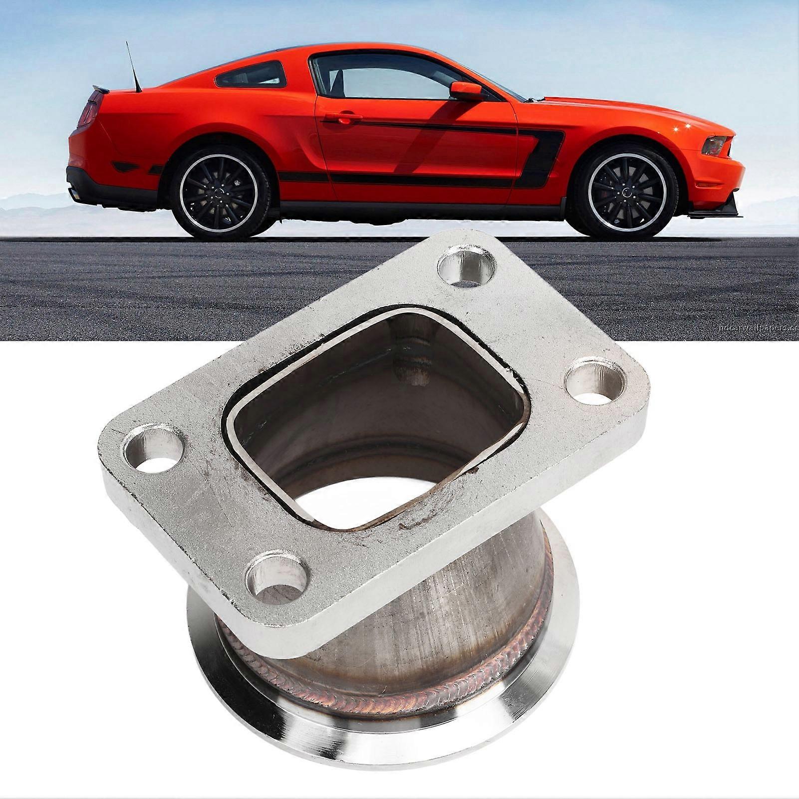 3in V Band Flange Adapter Stainless Steel Rust Proof Smooth Flow High Strength Car Accessory Fit for T3 Turbo 