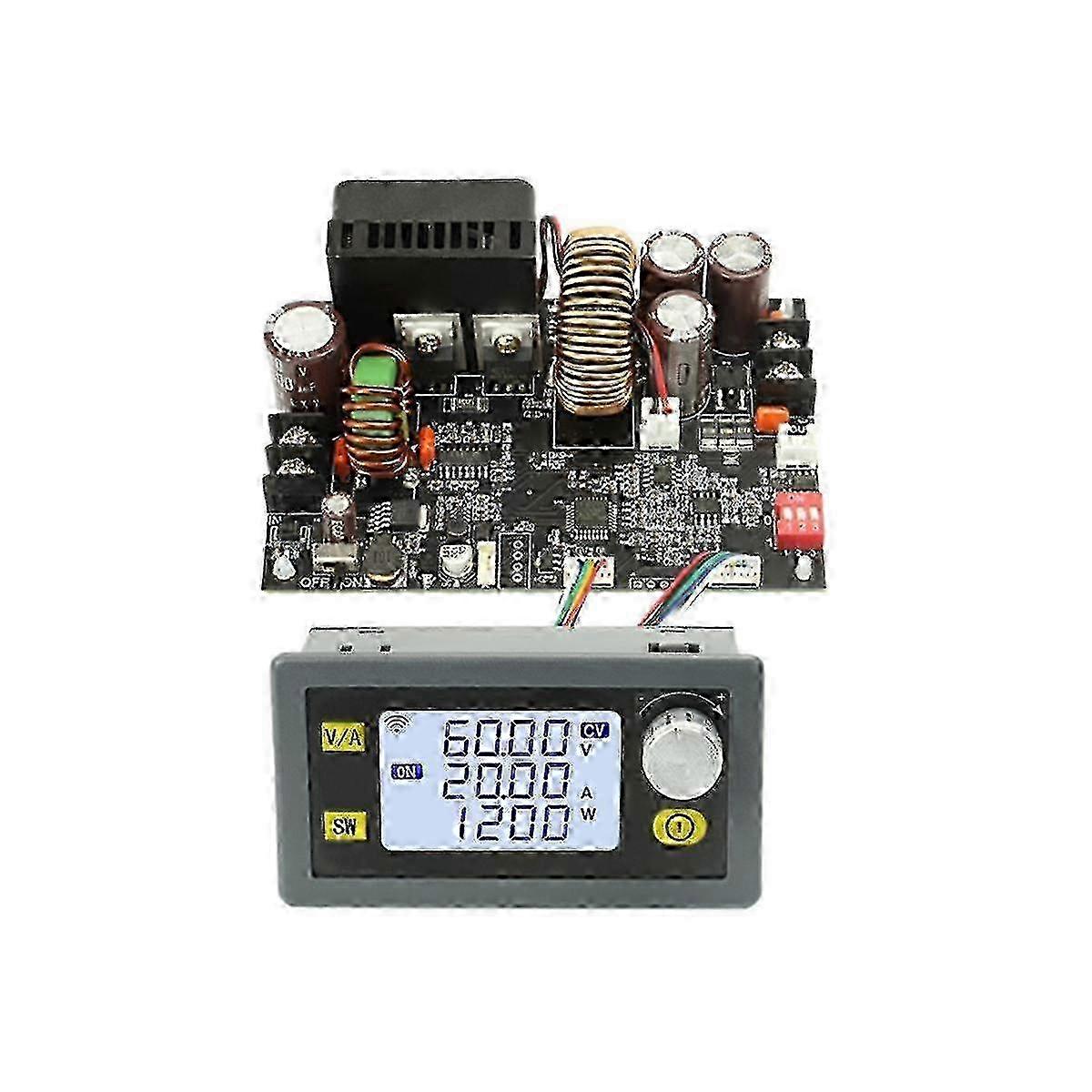 1200w Dc Cnc Antihypertensive Boost Converter 6-70v Adjustable Power Supply Input Constant Voltage