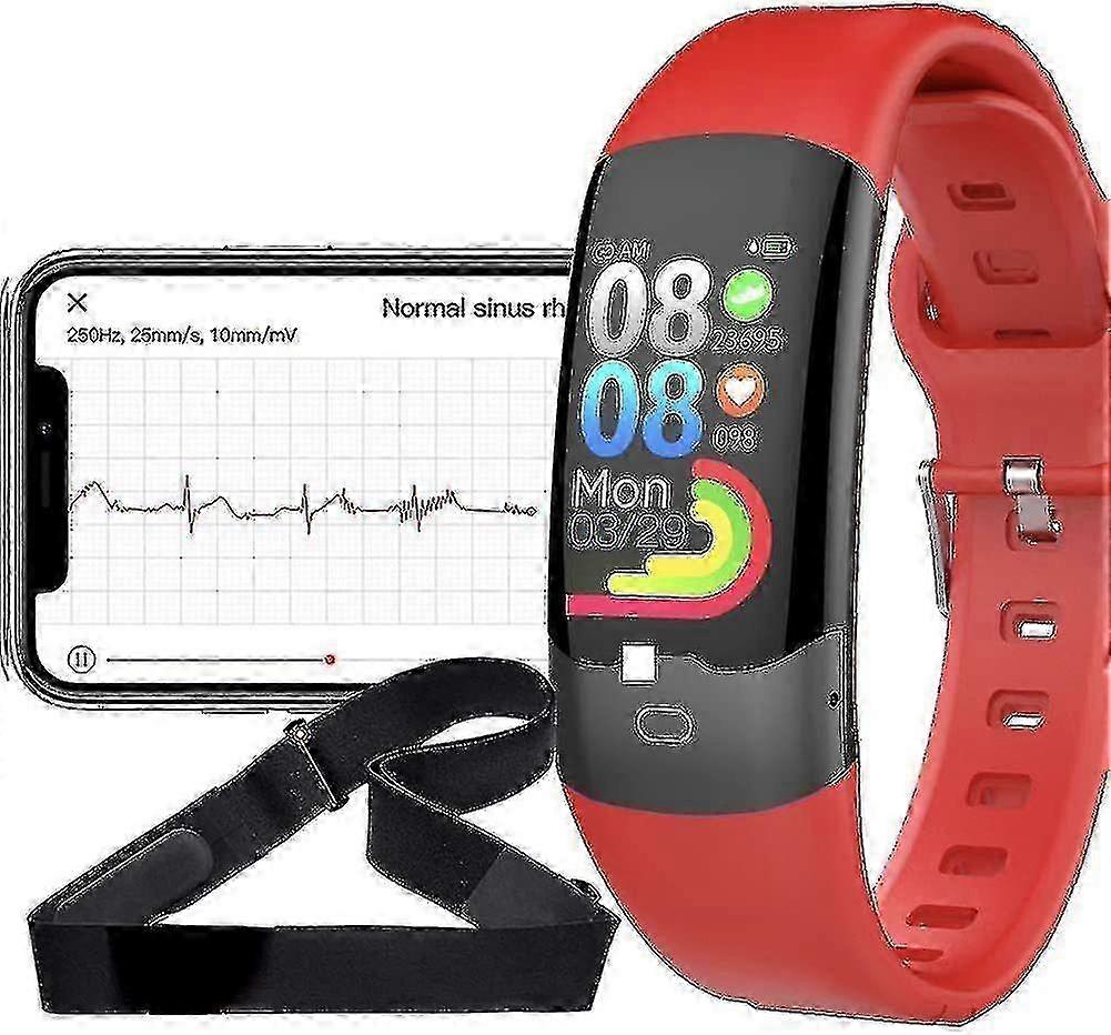 Smartwatch H02, Ip67 Water Resistant, Smartwatch For Android Ios - Red miao4