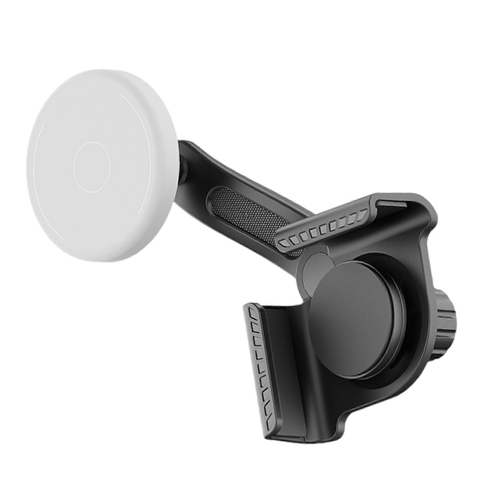 360 Degree Rotation Car Phone Holder Support Strong Magnetic Adapter For Multiple Vehicle Models With Antiscratch Design  Elegant white