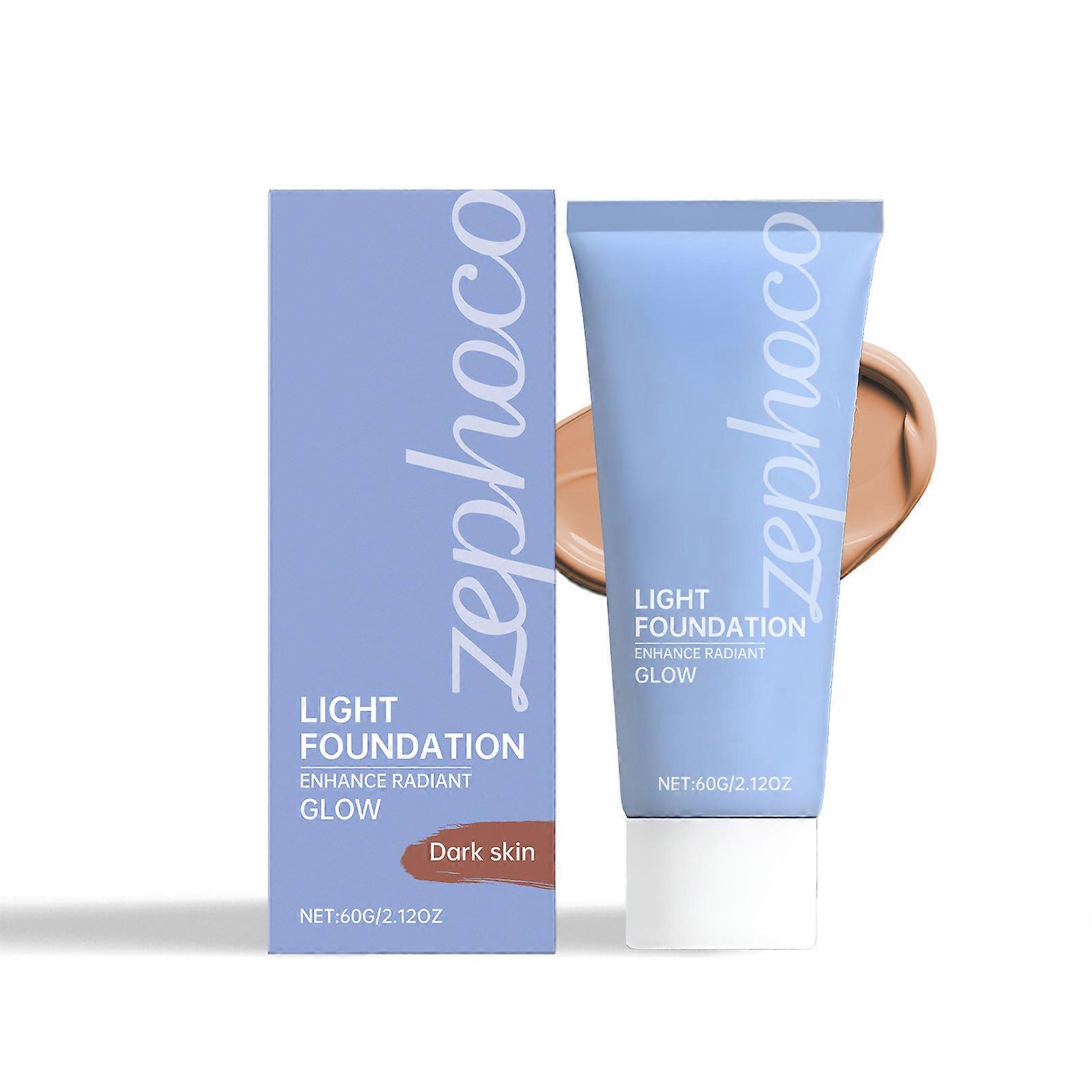 Zephoco Dark Skin Long-Lasting Concealer Foundation Is A Natural, Clear And Lustrous, Light And Thin Concealer Foundation For Skin Tone Improvement