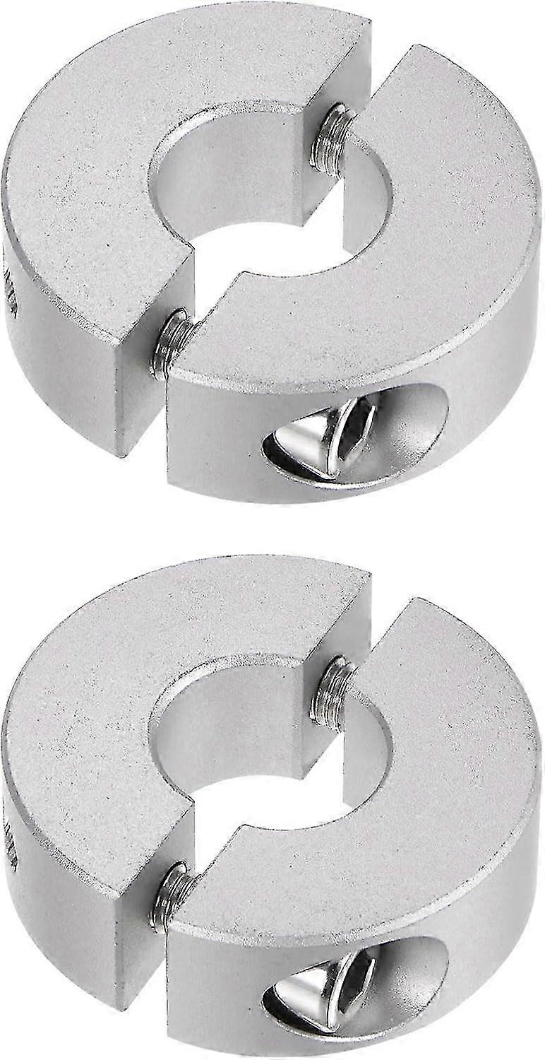 2pcs adjust Ring Shaft Stop Double Split Stopper for 14mm Collar Clamp Screw 35mm OD 12mm Width Position Maintain Timing Pulley M