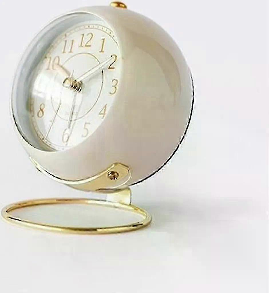 Modern Silent Desk Clock, LED Backlight, Minimalist Style, Quiet Movement, Perfect for Dorms