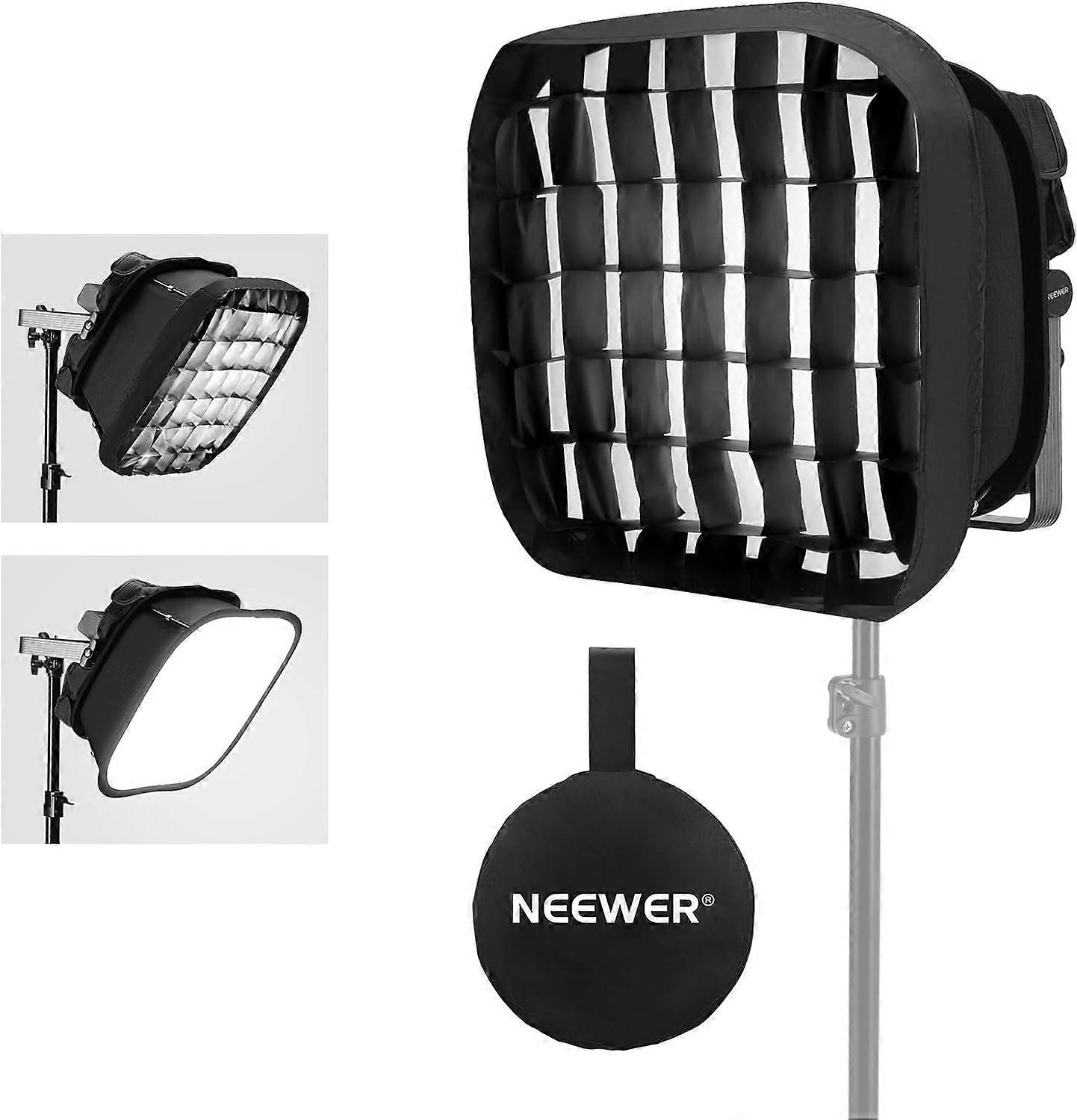 Softbox Diffuser for RGB1200 Video Light Panel,16.5"x14.6"/42x37cm Foldable with Honeycomb Grid, Strap & Bag