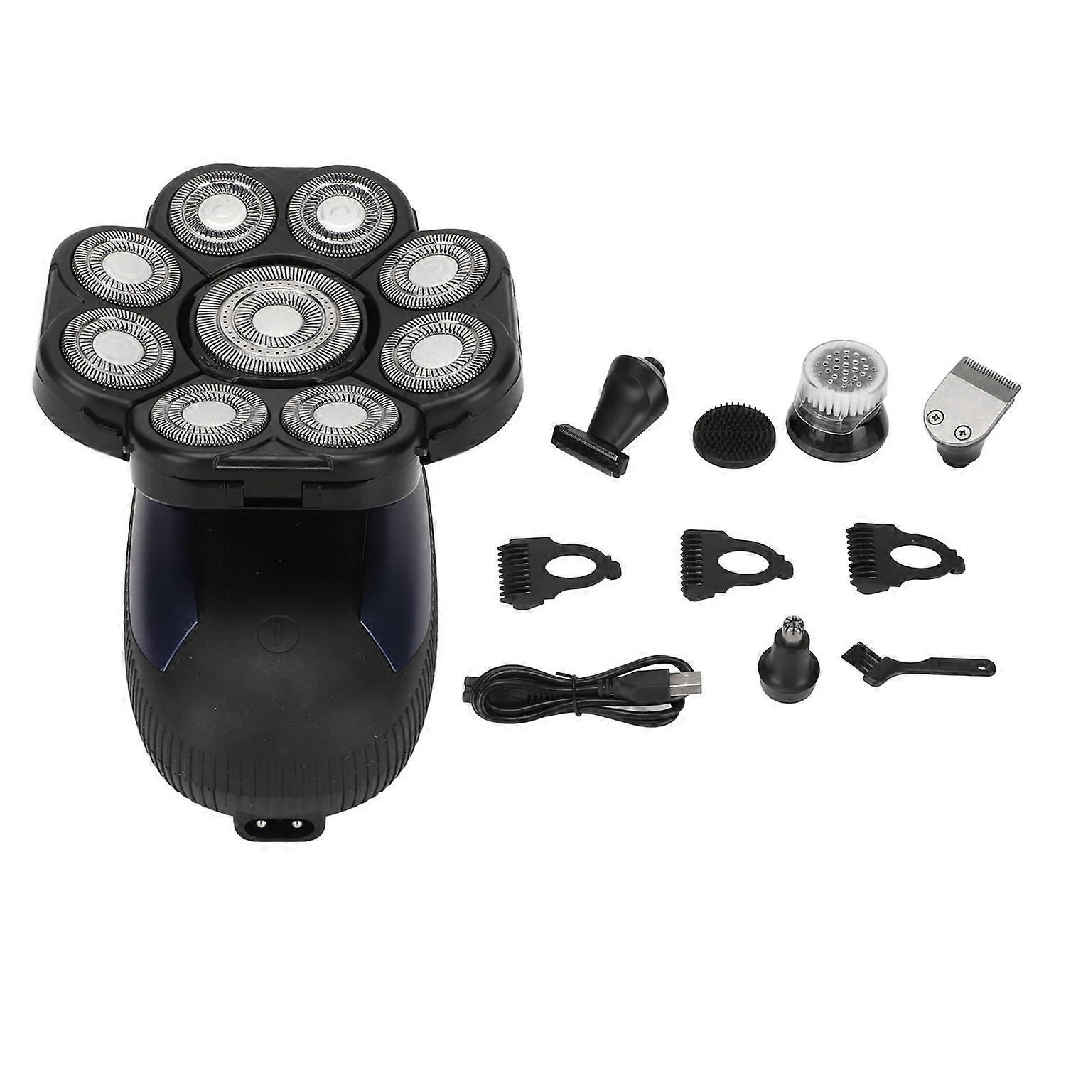 Electric Trimmer Machine Faster Charging Cordless Rechargeable 9 Cutter Heads Waterproof 3D Floating