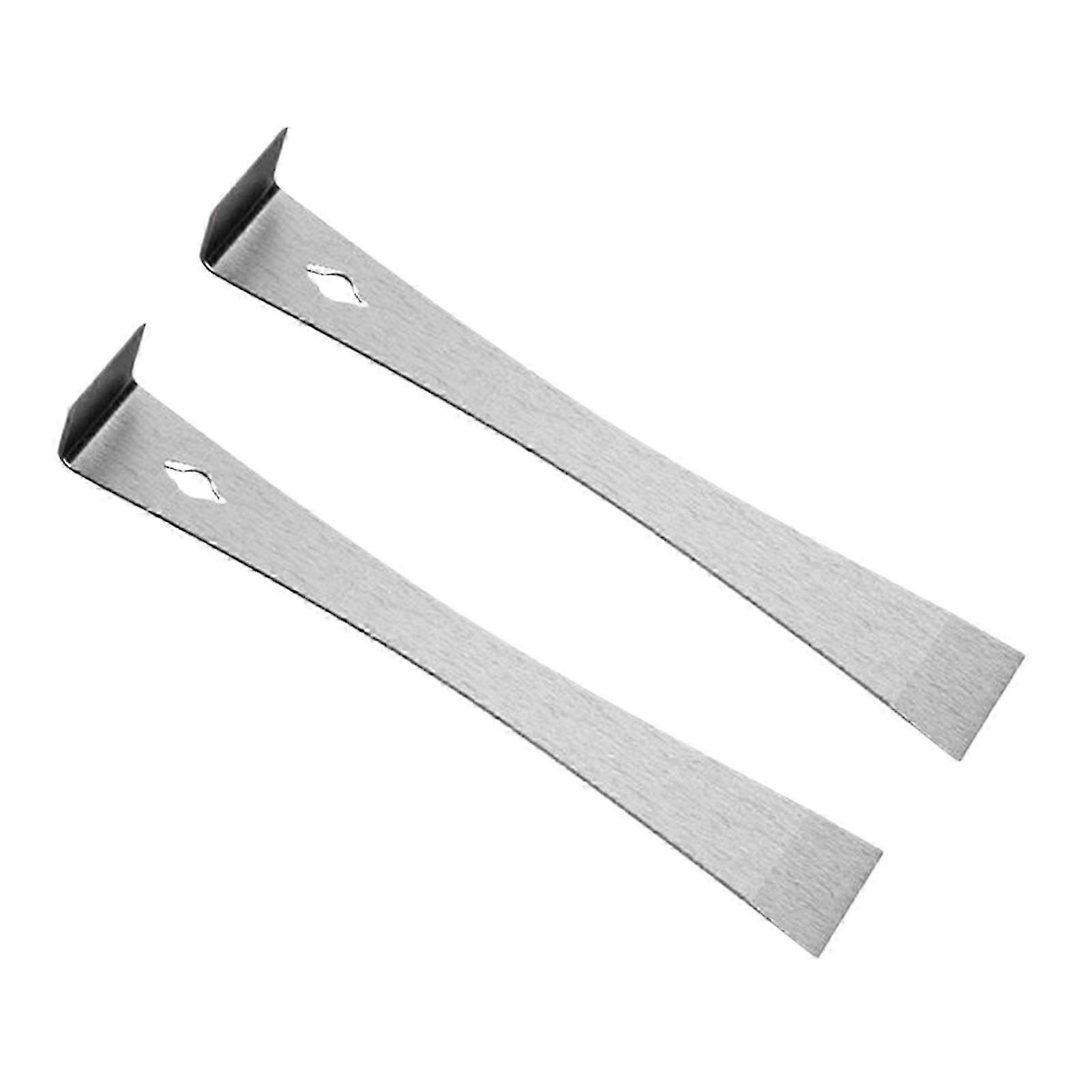 2piece Stainless Steel Pry Bar Set Multi-function Removal Tool For Woodworkers Scraper Pry Bar Tool
