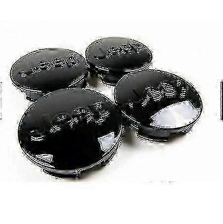 4 enjoliveurs centraux noirs de 63 mm pour Jeep Grand Cherokee 20" (2007-2015) SZRH