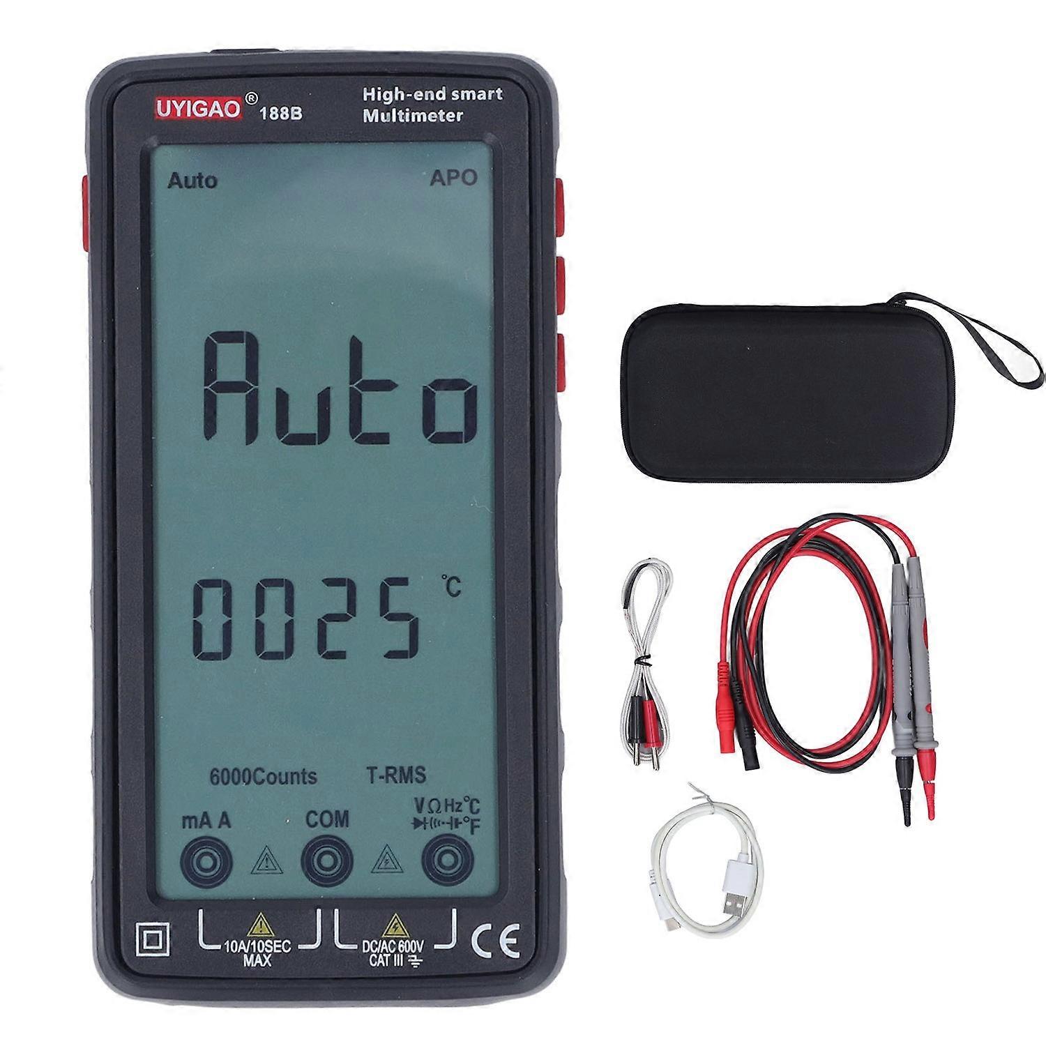 WIFI Multimeter USB Digital Display Voltage Temperature Resistance Current Capacitance Meter Voltmet
