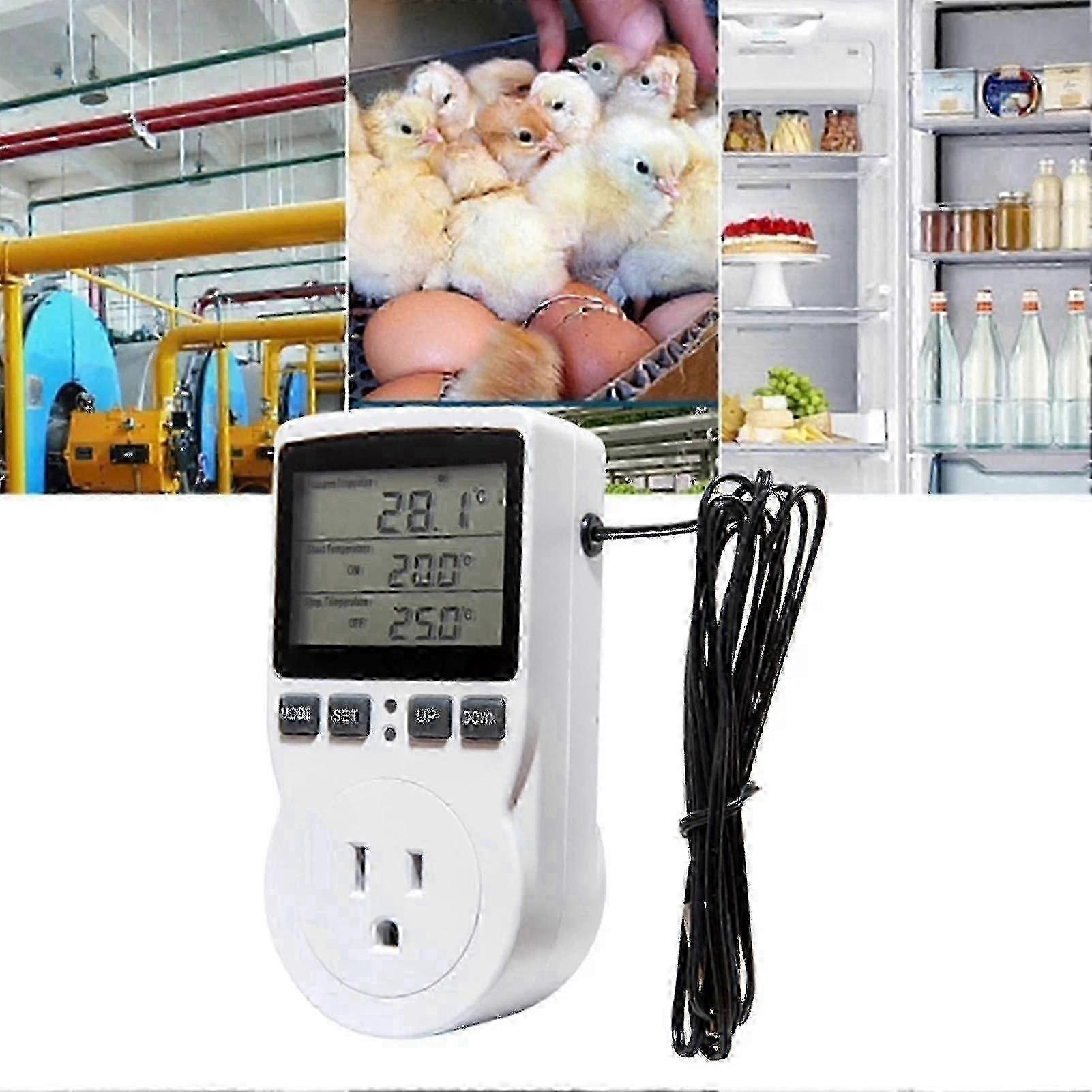 Temperature Controller 16a 230v Large Screen Lcd Display Digital Thermostat Socket Outlet For Heat Mat Walkbee SZRH A-F 2025