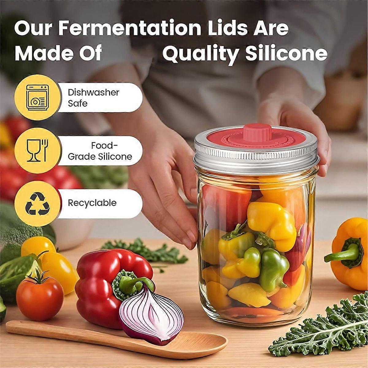Fermentation Lid pickle pipes
