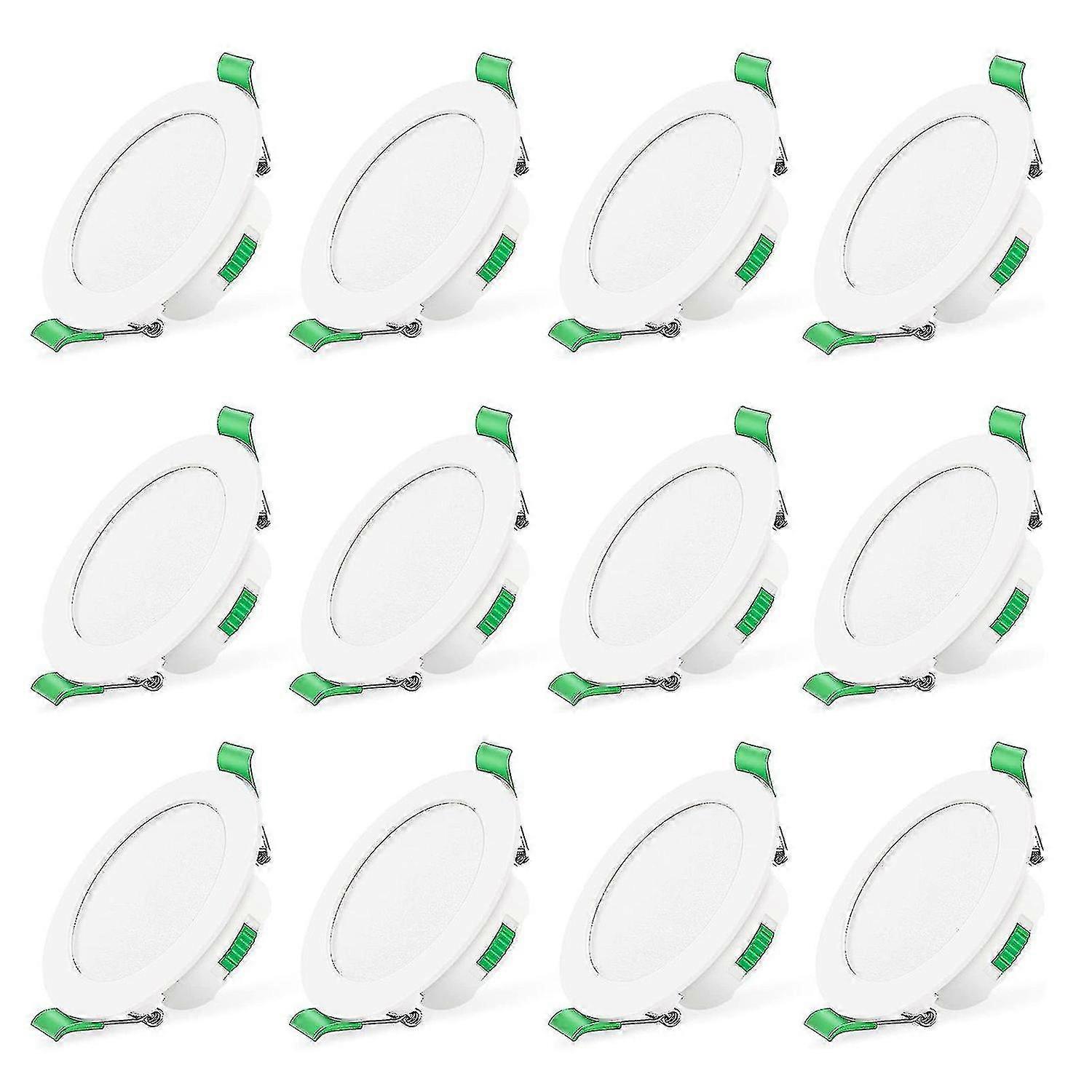 LED downlight 12pcs energy-efficient 7W recessed ceiling spot light