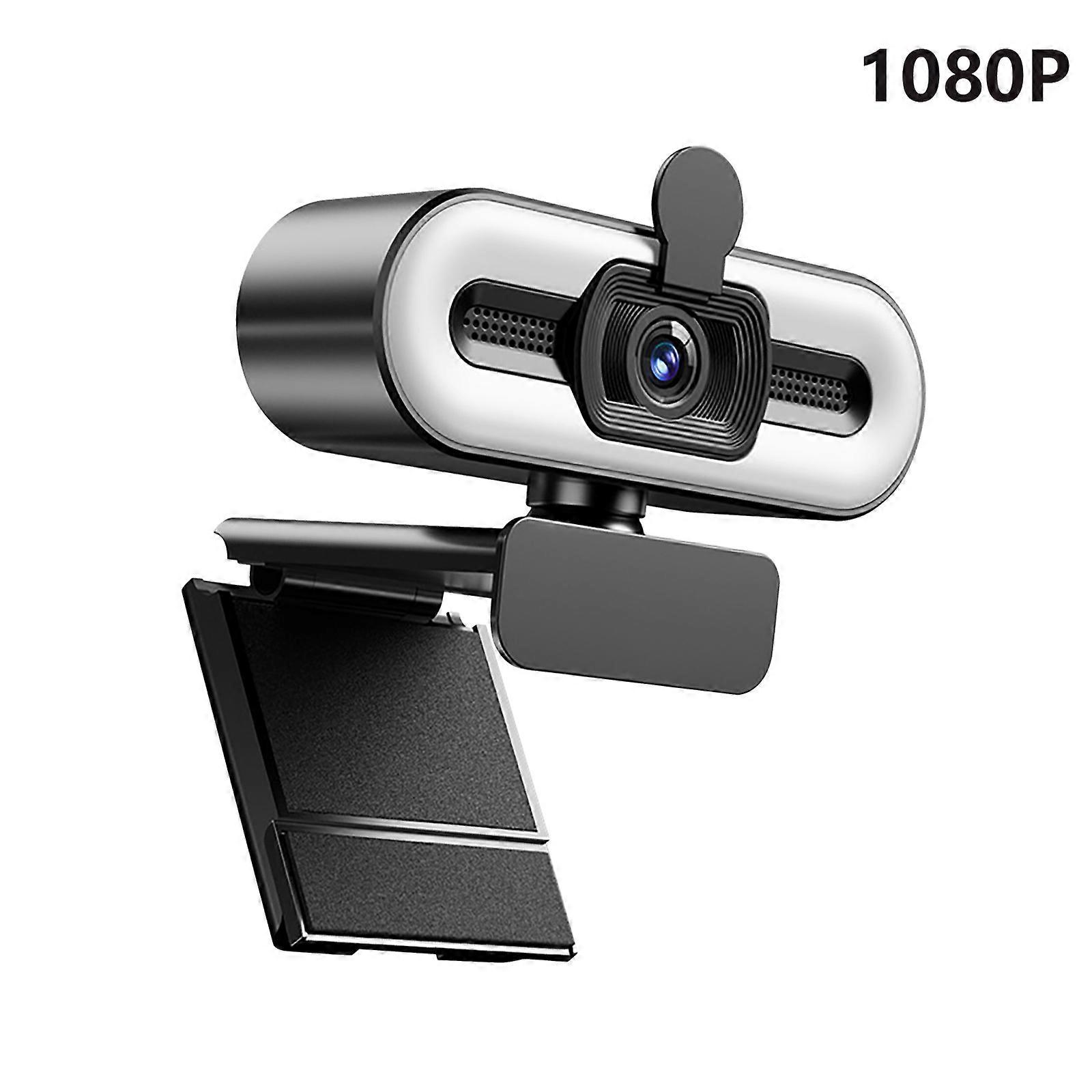 Clear 1080p/2K Webcam With Wide Angle Lens Camera Auto Light Correction Noise Cancelling Mic For Video Calls Streaming Multicolor