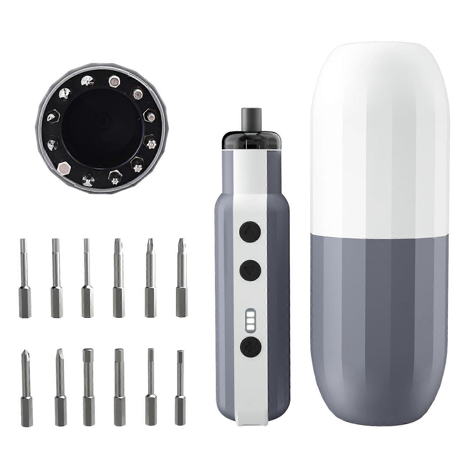 Cordless Screwdriver With Adjustable Torques Settings Magnetic Head And Fast Charging Capability Multifunction Multicolor