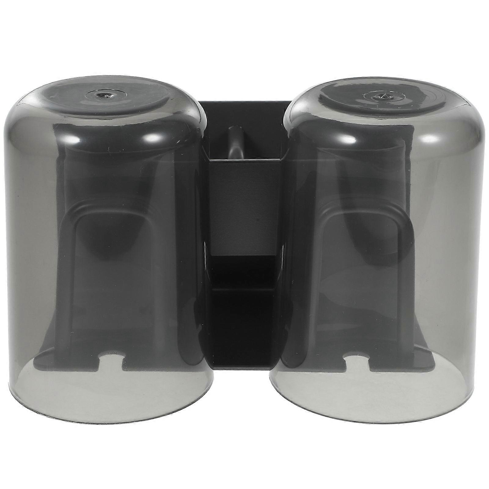 Transparent Wall Toothbrush Holder Nail-Free Rack for Bathroom 1Set