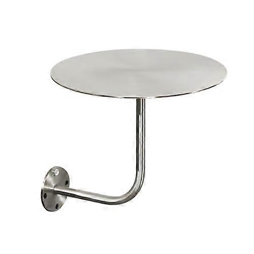 Stainless Steel Bar Table Circular Cocktail Table WallMounted LShape 35x35x45cm Floating Bar Table Dining Balcony