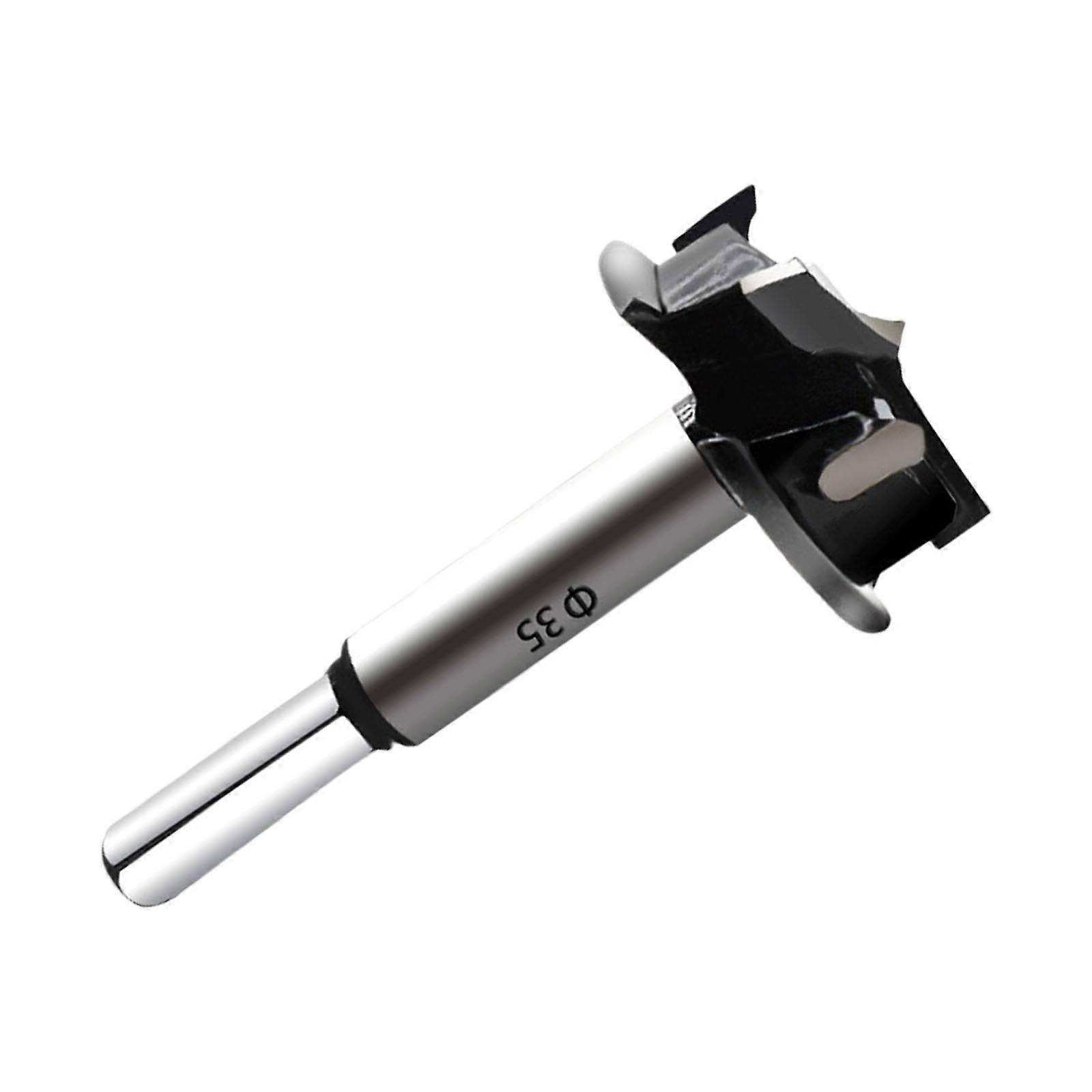 Professional Level 35mm Threefold Blade Boring Bit With Chip Removal Channels For Prolonged Drilling Event Multicolor