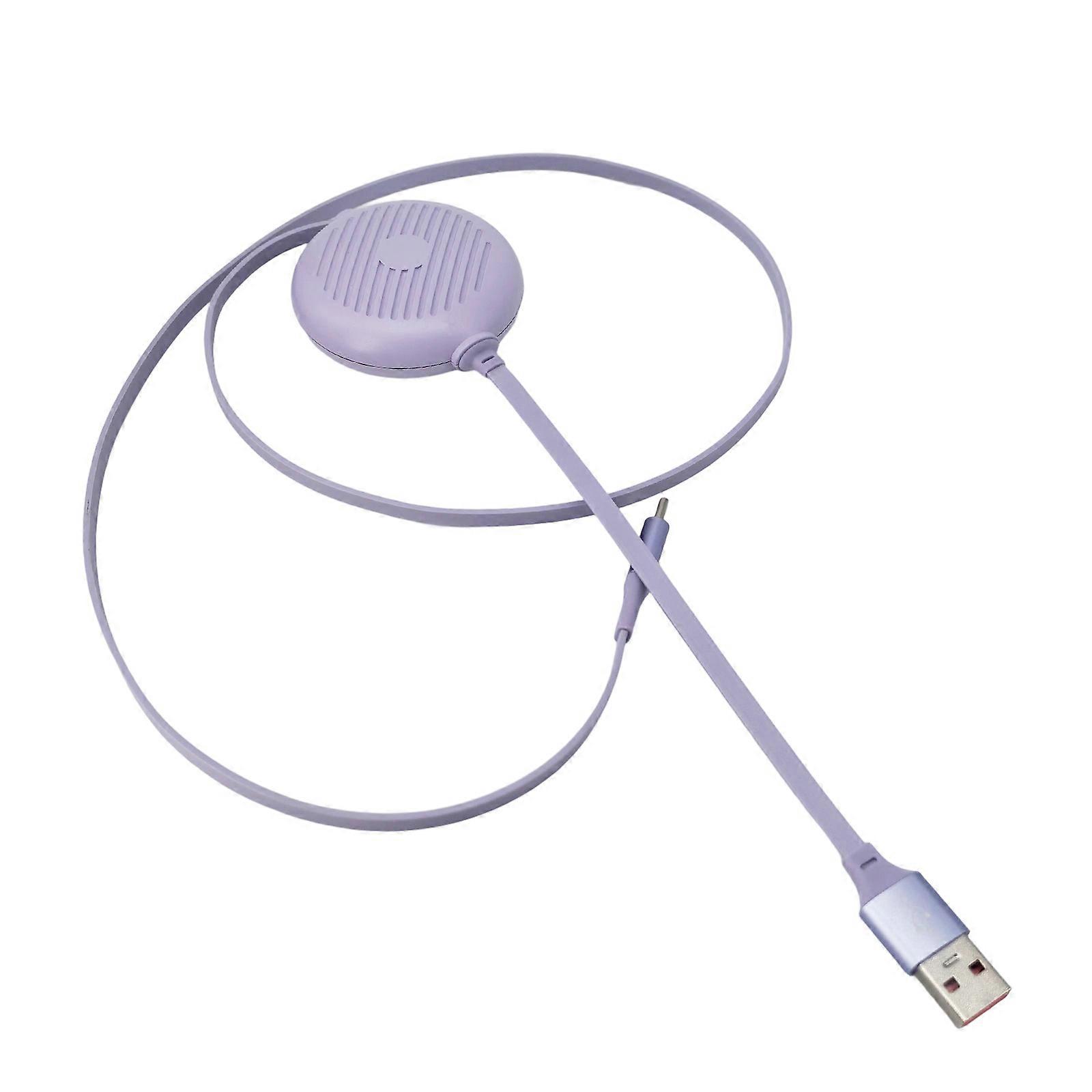 Intelligent Retracting USB C Data Cable 60W Charging Speed And Sync Functionality For Tablets Mobile Gadgets Electronics  Purple
