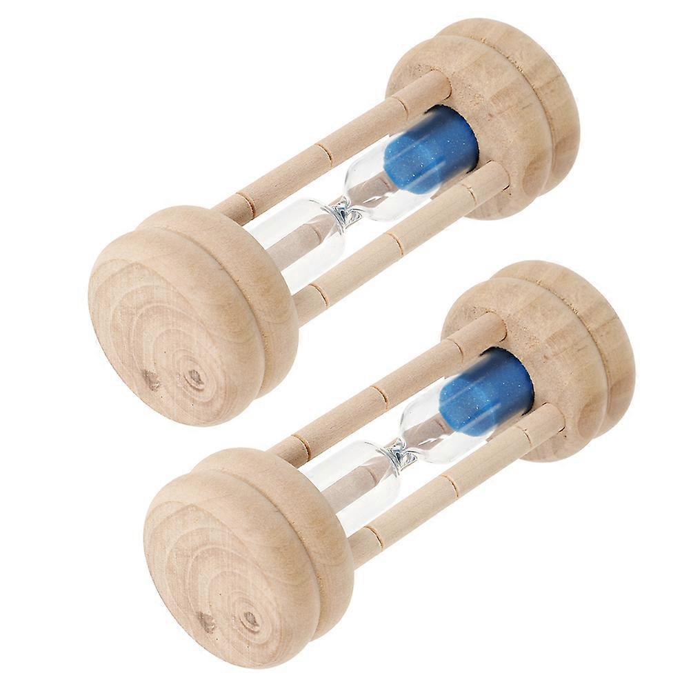 Portable Children's Timer Toothbrush Sand Timer for Timing 2Pcs Elegant Design