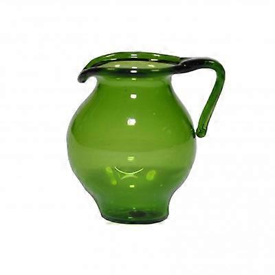 دمى البيت زجاج إبريق أخضر إبريق مطبخ مصغر ملحق غرفة الطعام