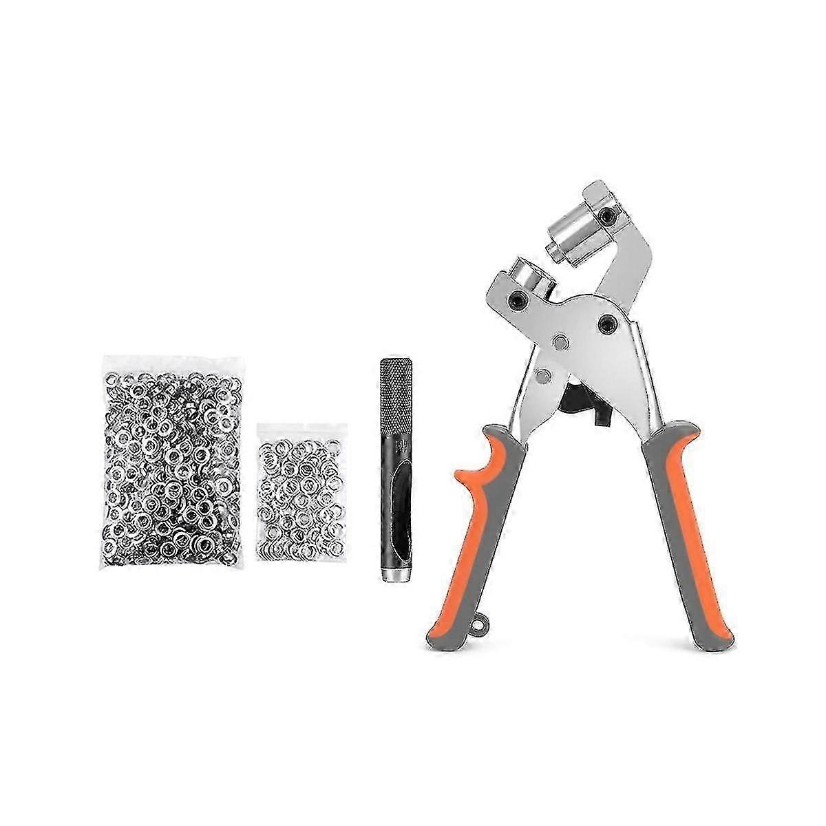 Grommet Tool Kit Handheld Portable Manuel Grommet Machine pour Tissu Papier avec 500pcs 3/8 Pouce (10m