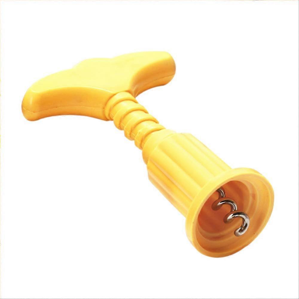 Cork Wine Bottle Opener Set with Screwdriver Tool for Home Bar Restaurant, Yellow 11.8x7.6cm