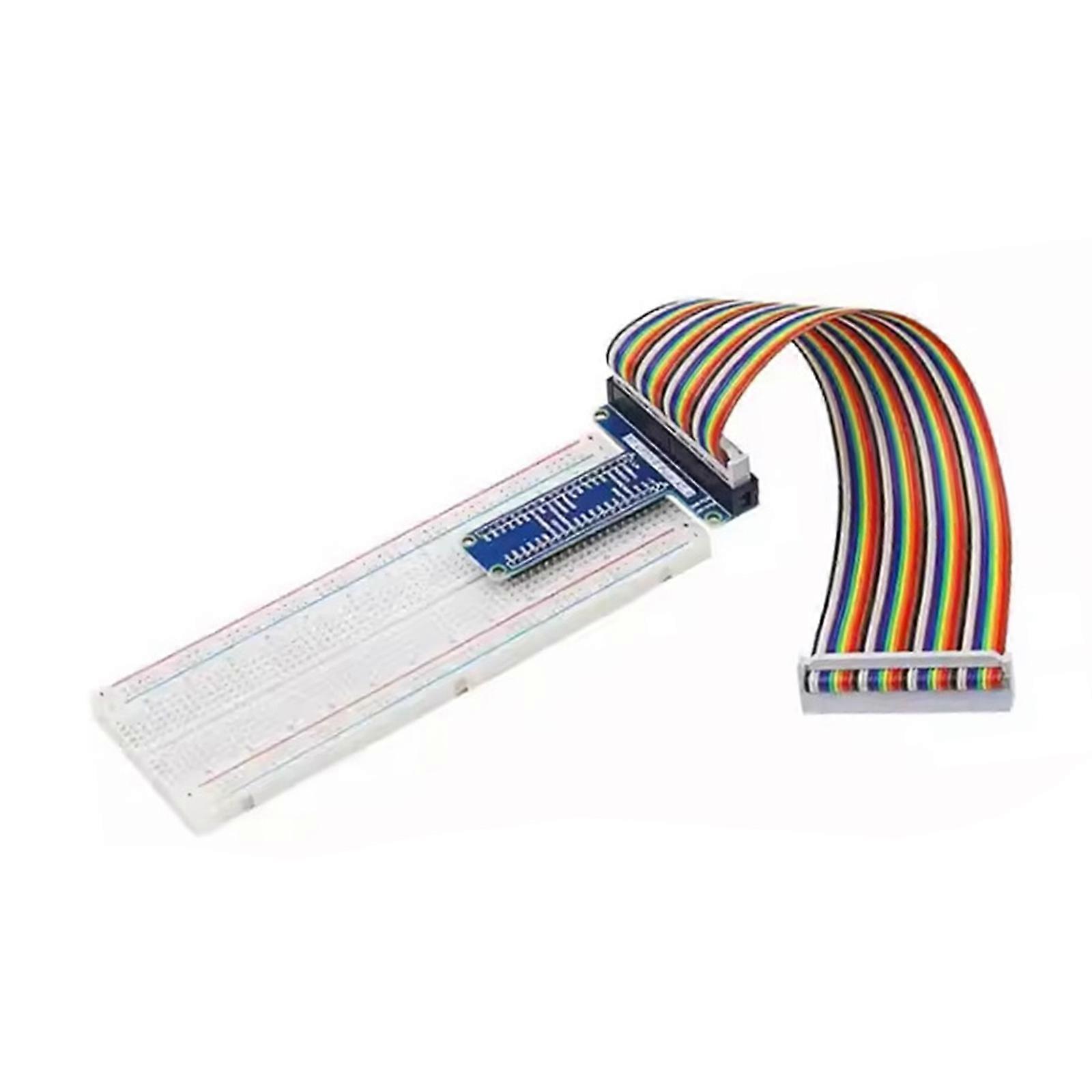 GPIO Breakouts Expansion Sets for 5/4B/3B T Type GPIO Expansion Adapter Board 40pin GPIO Ribbon Cable 65Pcs Jumper Wire Multicolor