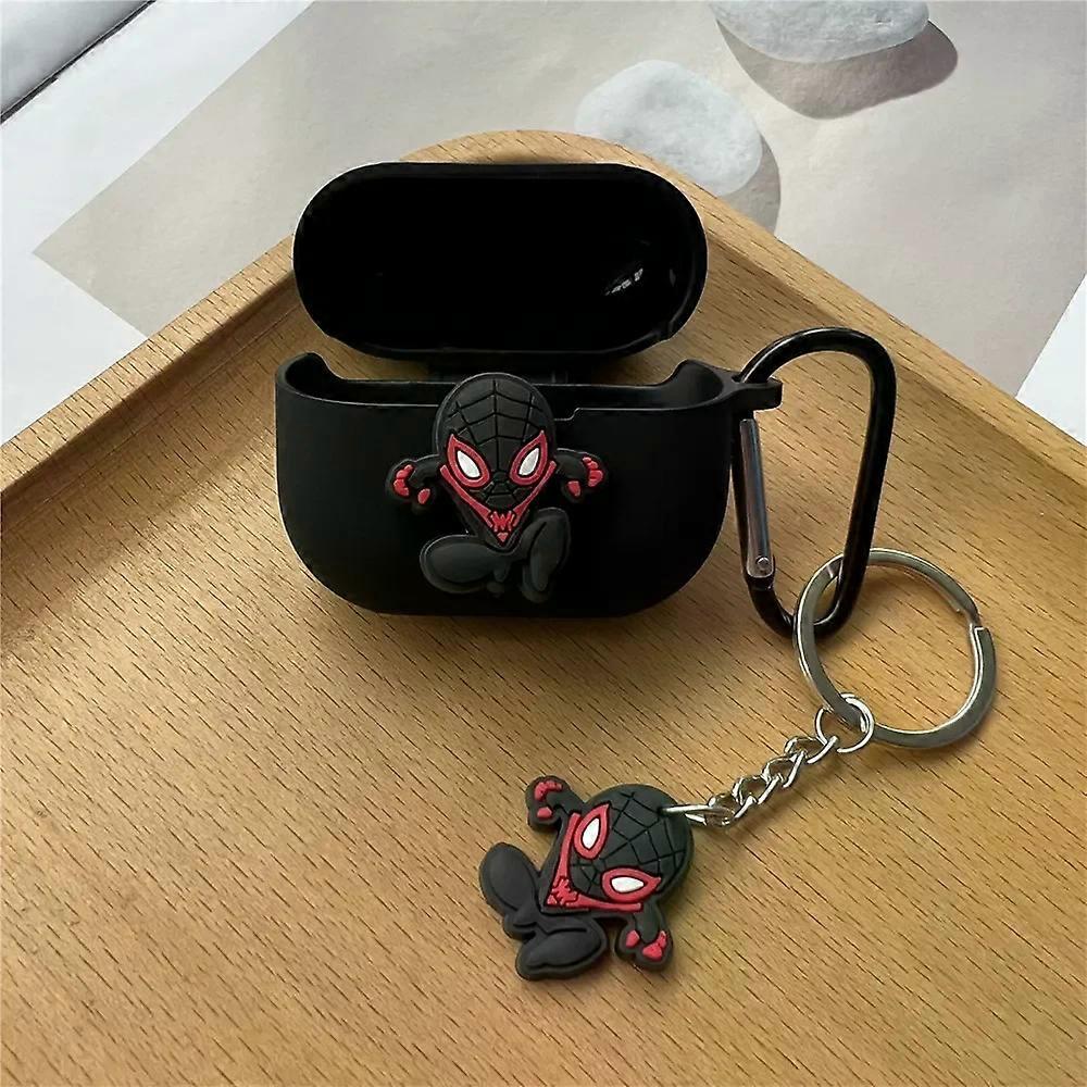 Silicone Cartoon Soft Case for Technics EAH-AZ100 Wireless Bluetooth Earphone Protective Case with Keyring