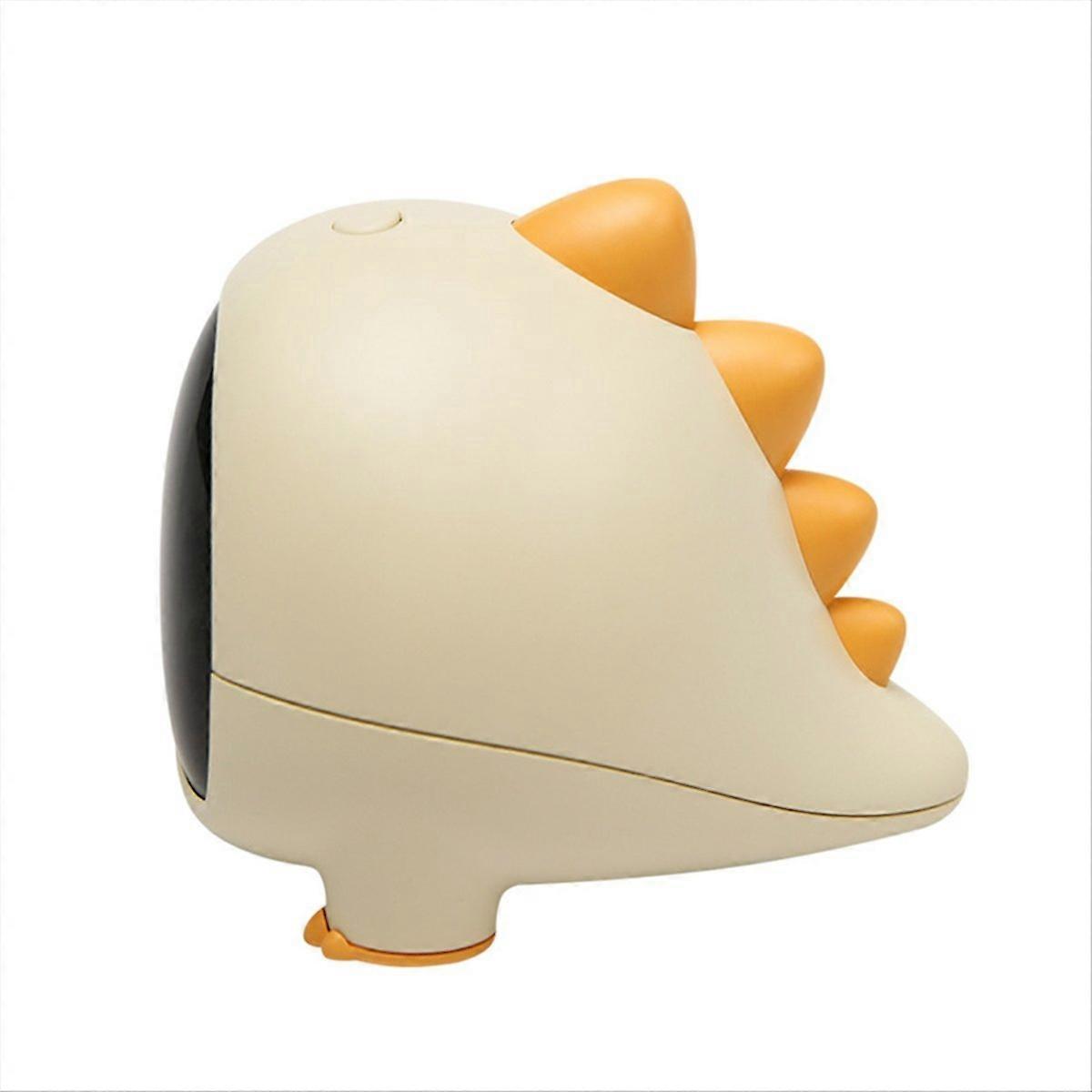 Cartoon Dinosaur Alarm Clock Rechargeable Table Clock Yellow