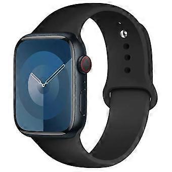 Originele siliconen armband compatibel met Apple Watch 38-40 41-45 42-46 44 46 49mm, voor iWatch Series 10 9 7 4 5 6 8 SE Ultra 2 3