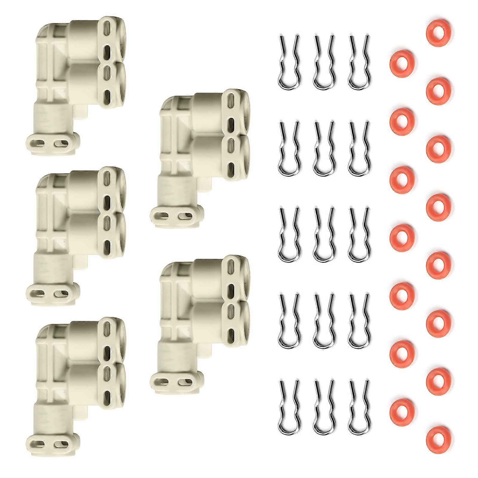 Coffee Machine Connector with Silicone Rings and Clamp Design for Efficient Electrical and Fluid Sealing Across Models Multicolor