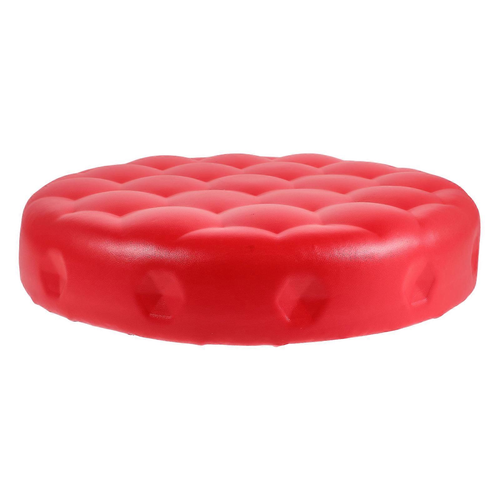 Red Round Stool Cushion Replacement for Comfortable Seating