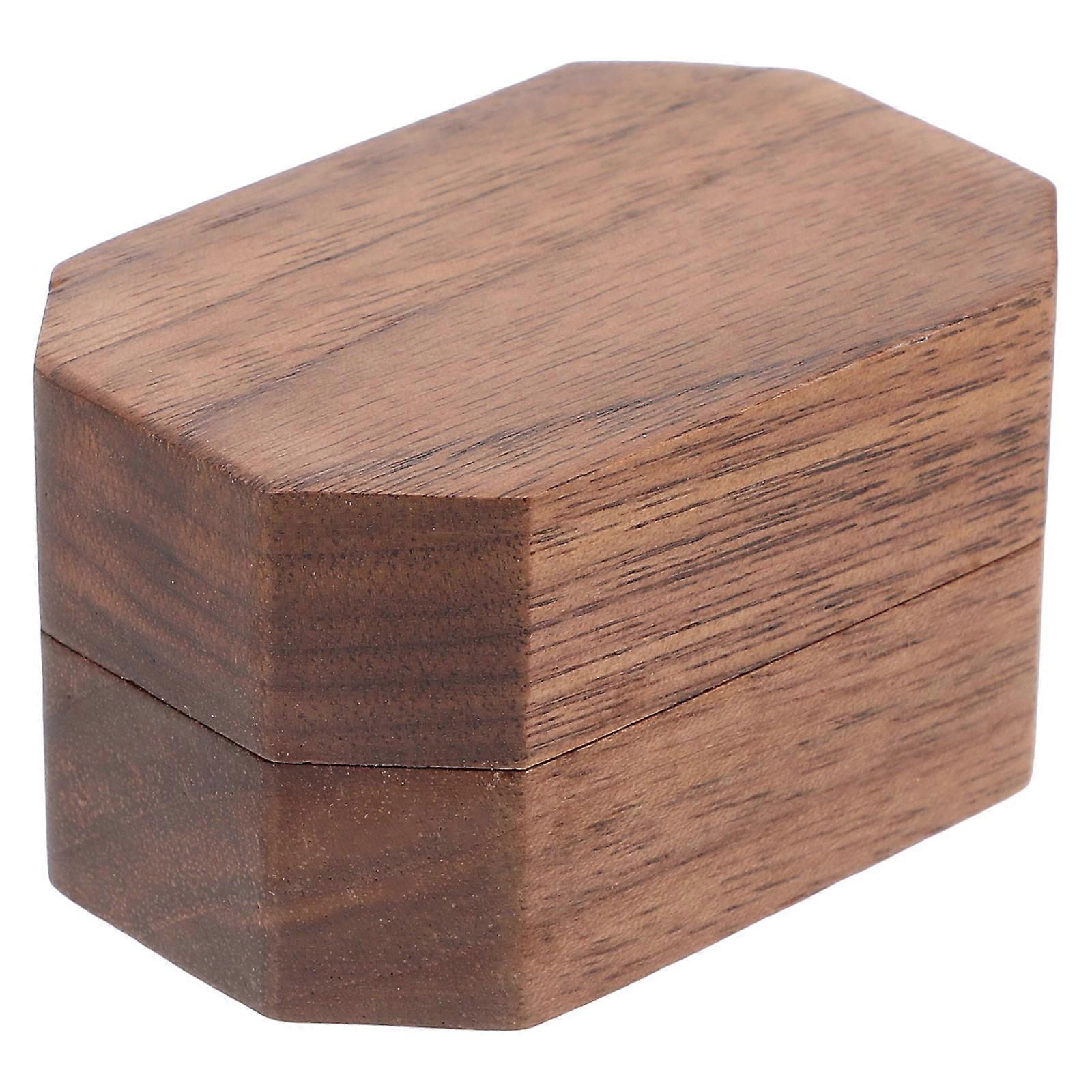 Multi Wooden Ring Box for Wedding Ceremony 4Pcs Ring Holder Set