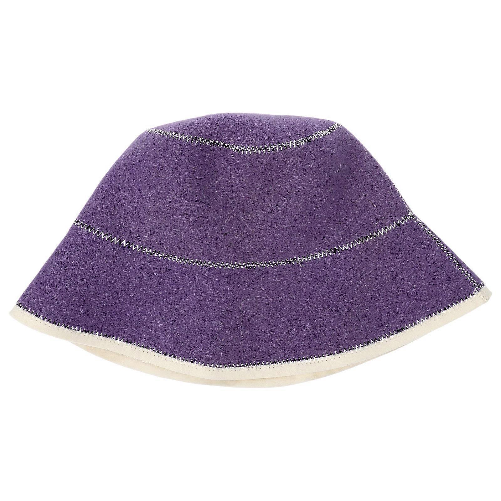 Breathable Wool Sauna Hat for Home Use with Moisture Absorbing
