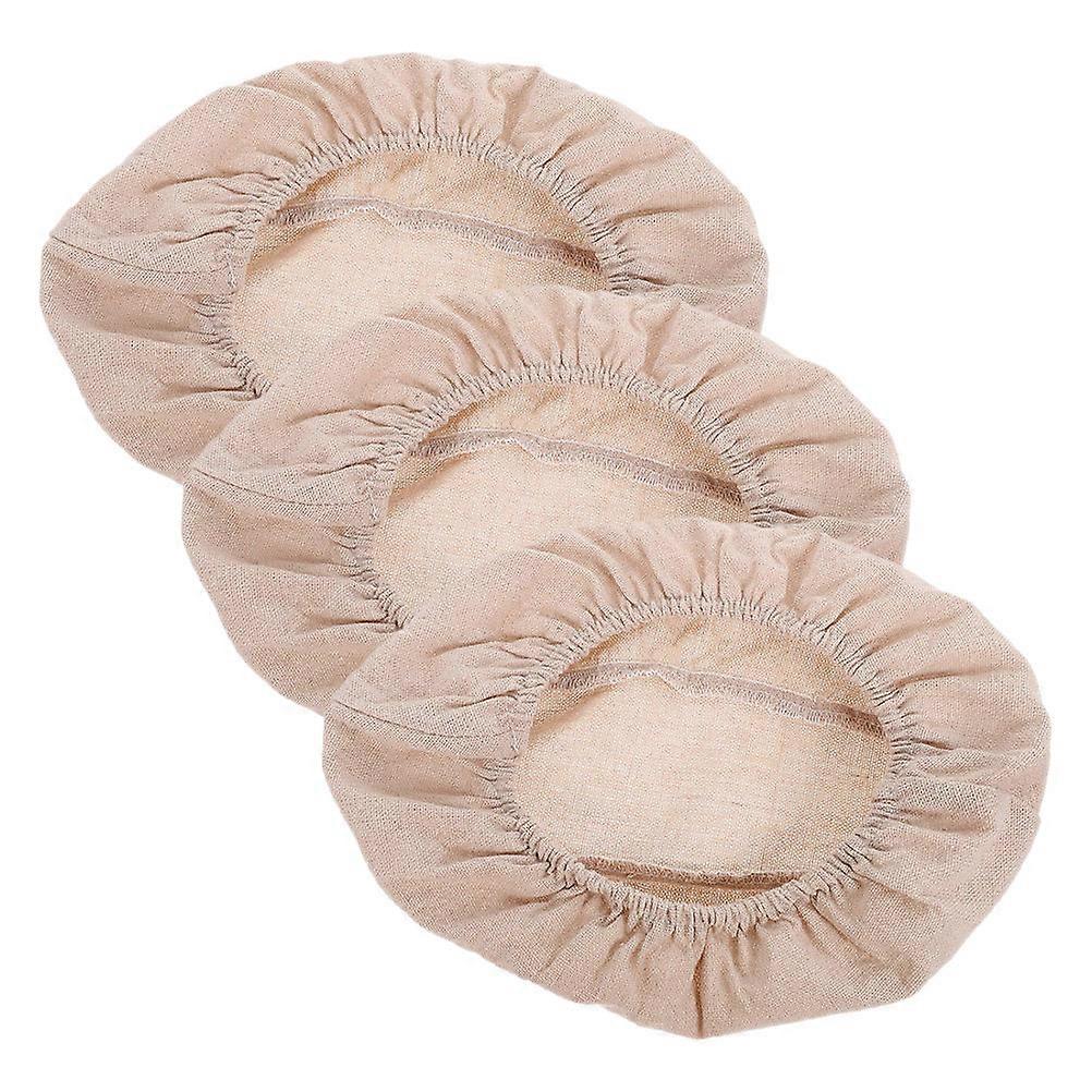 Sourdough Basket Covers for Bread Proofing Cloth 3Pcs Light Brown Set