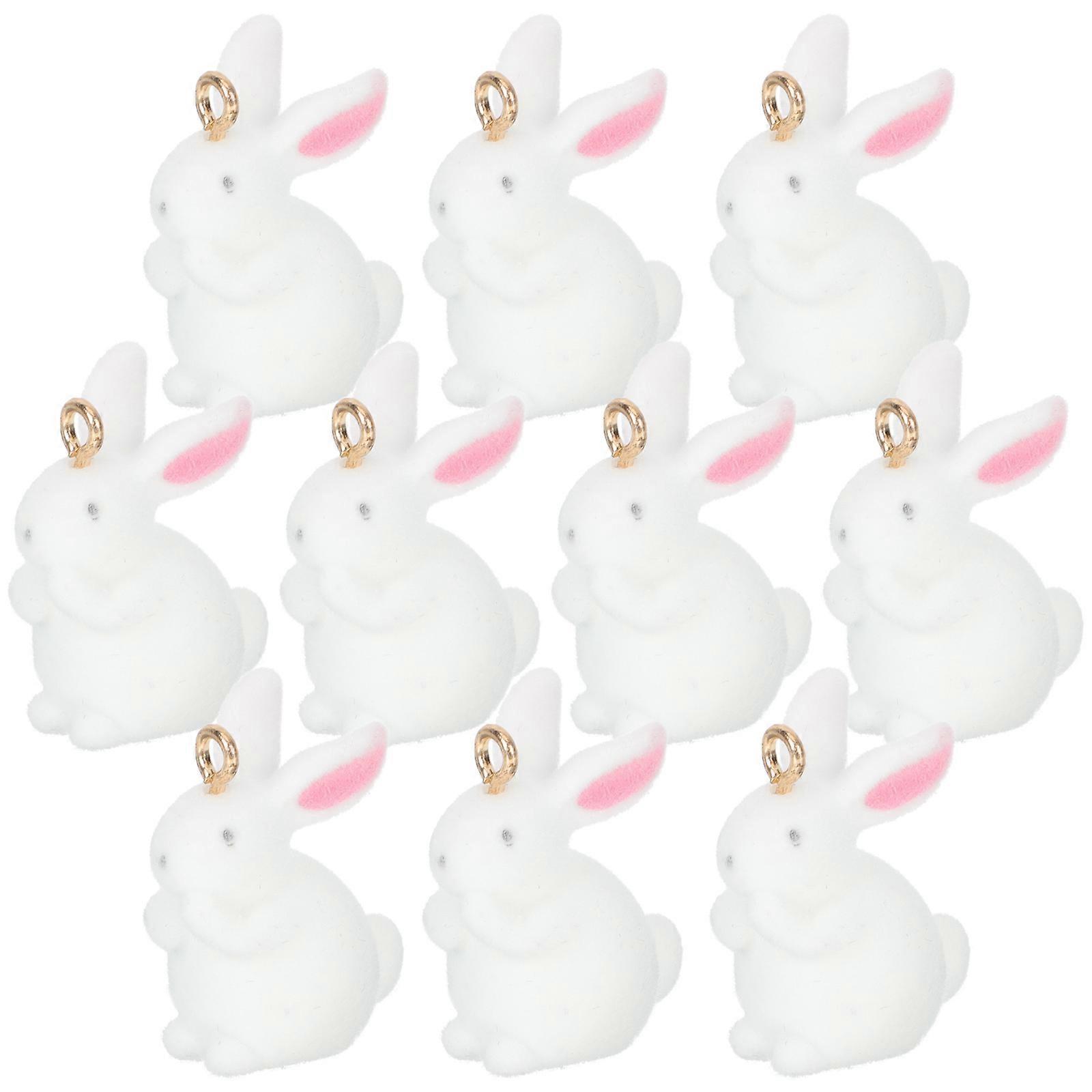 Rabbit Charm Bunny Charms for Craft Use Jewelry Making 30Pcs Easter Set