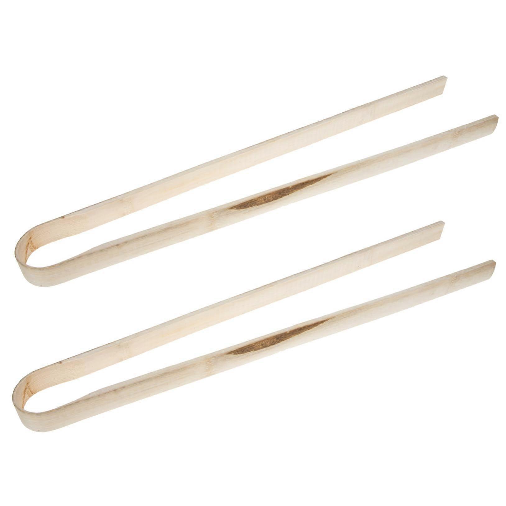 2pcs Bamboo Litter Picker Trash Grabber with Long Handle for  Shelves and Easy Reach