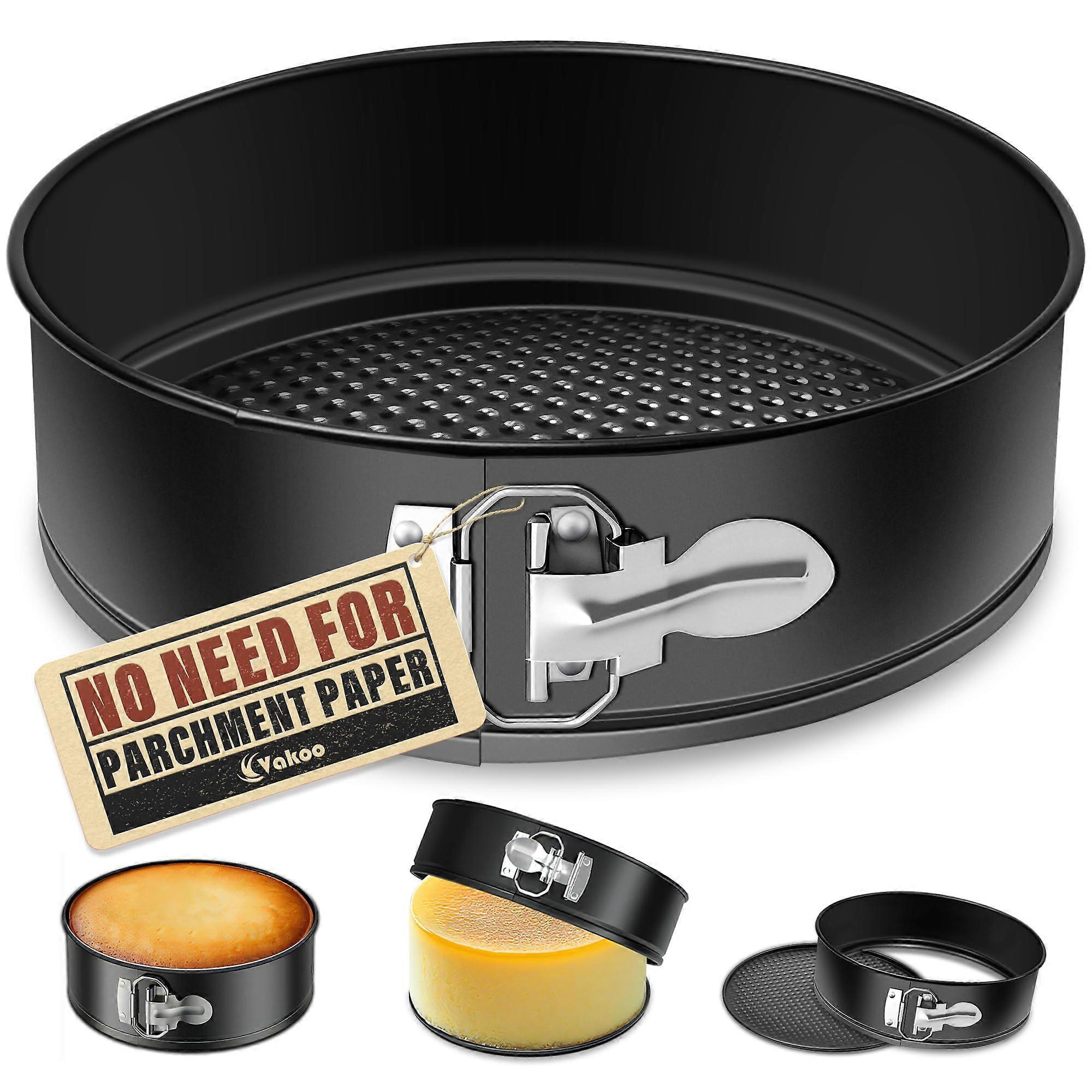 9 Inch Nonstick Leakproof Springform Cheesecake Pan with Easy Release and Even Heat Distribution