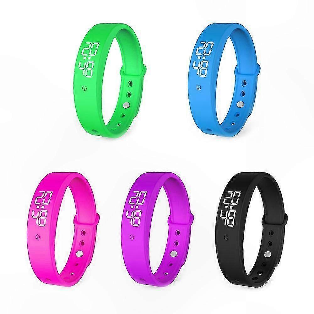 Waterproof Vibration Alarm Watch with 15 Daily Reminders and Countdown Timer