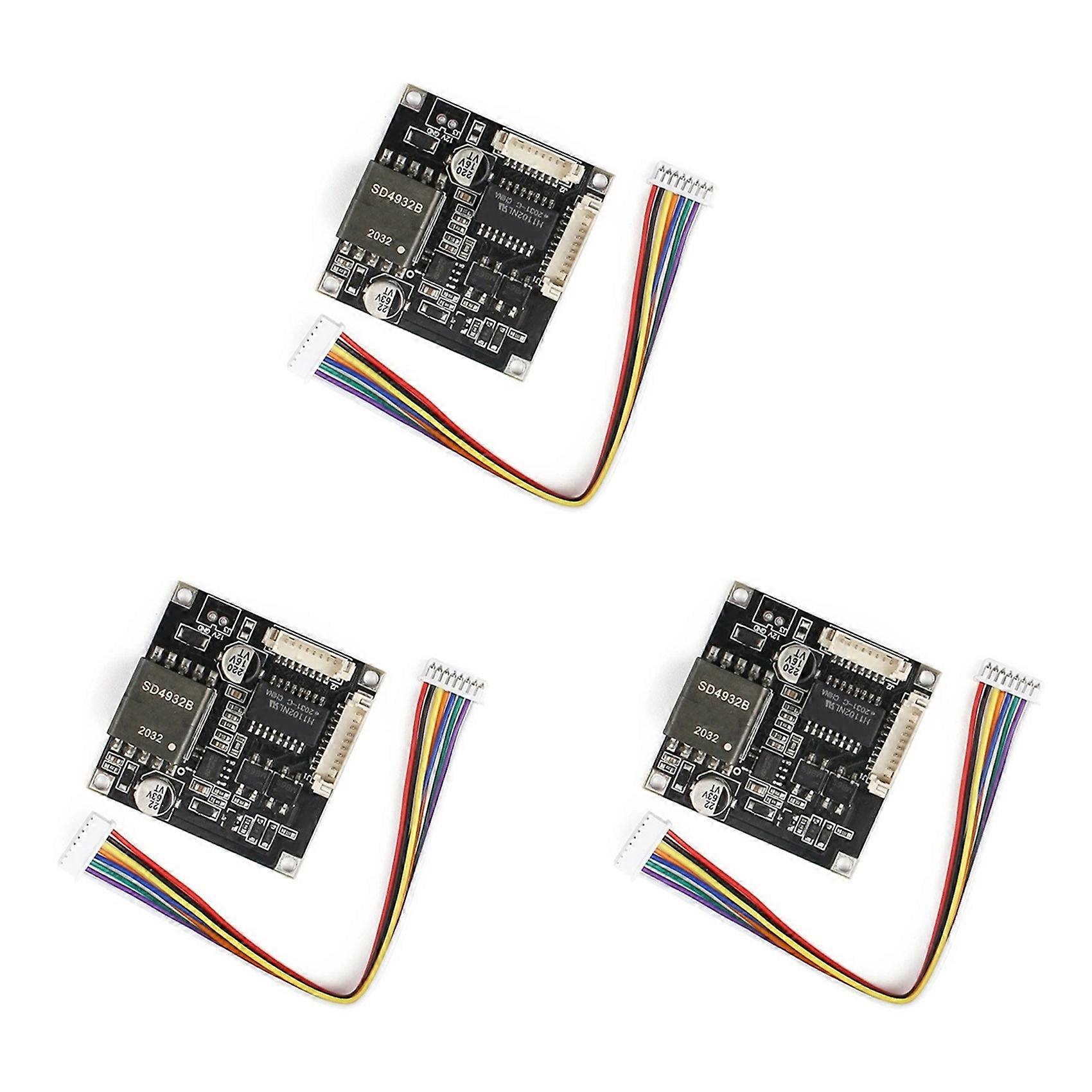 3X 48V to 12V PoE Module for Security CCTV Network IP Cameras Power over Ethernet Modules IEEE802.3af 12V1.5A Output 15W