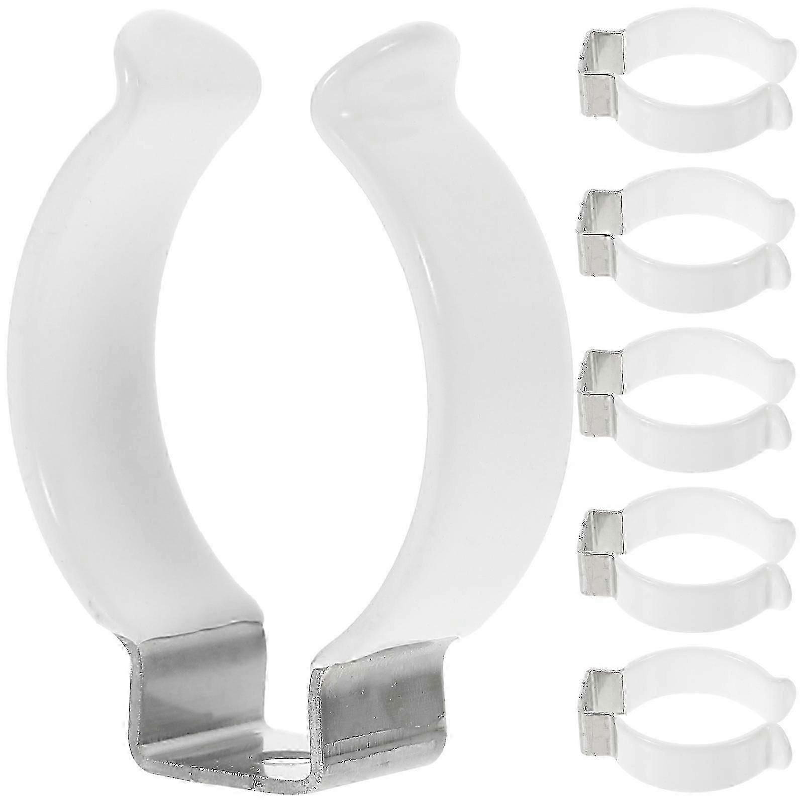 6pcs T12 U Clips Holder Brackets Practical LED Tube Replacement Mounting Buckles